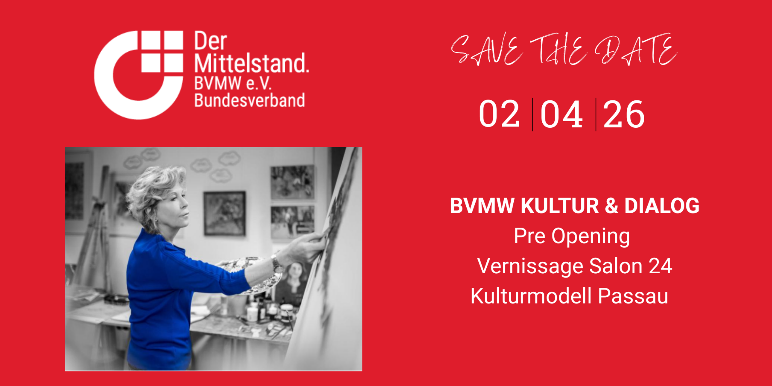 Header BVMW Kultur & Dialog- Salon24 Passau