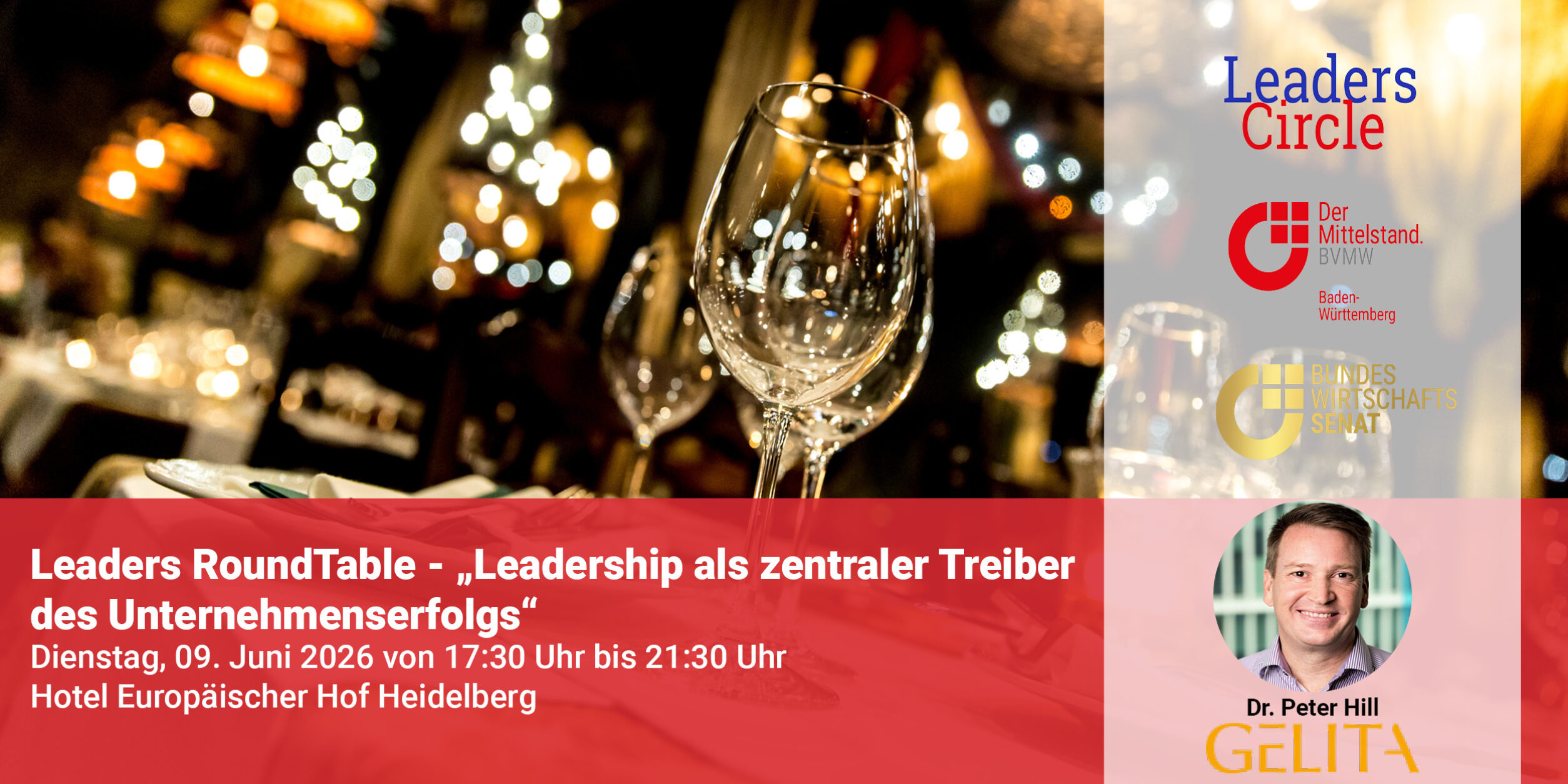 Header Leaders RoundTable - “Leadership als zentraler Treiber des Unternehmenserfolgs”