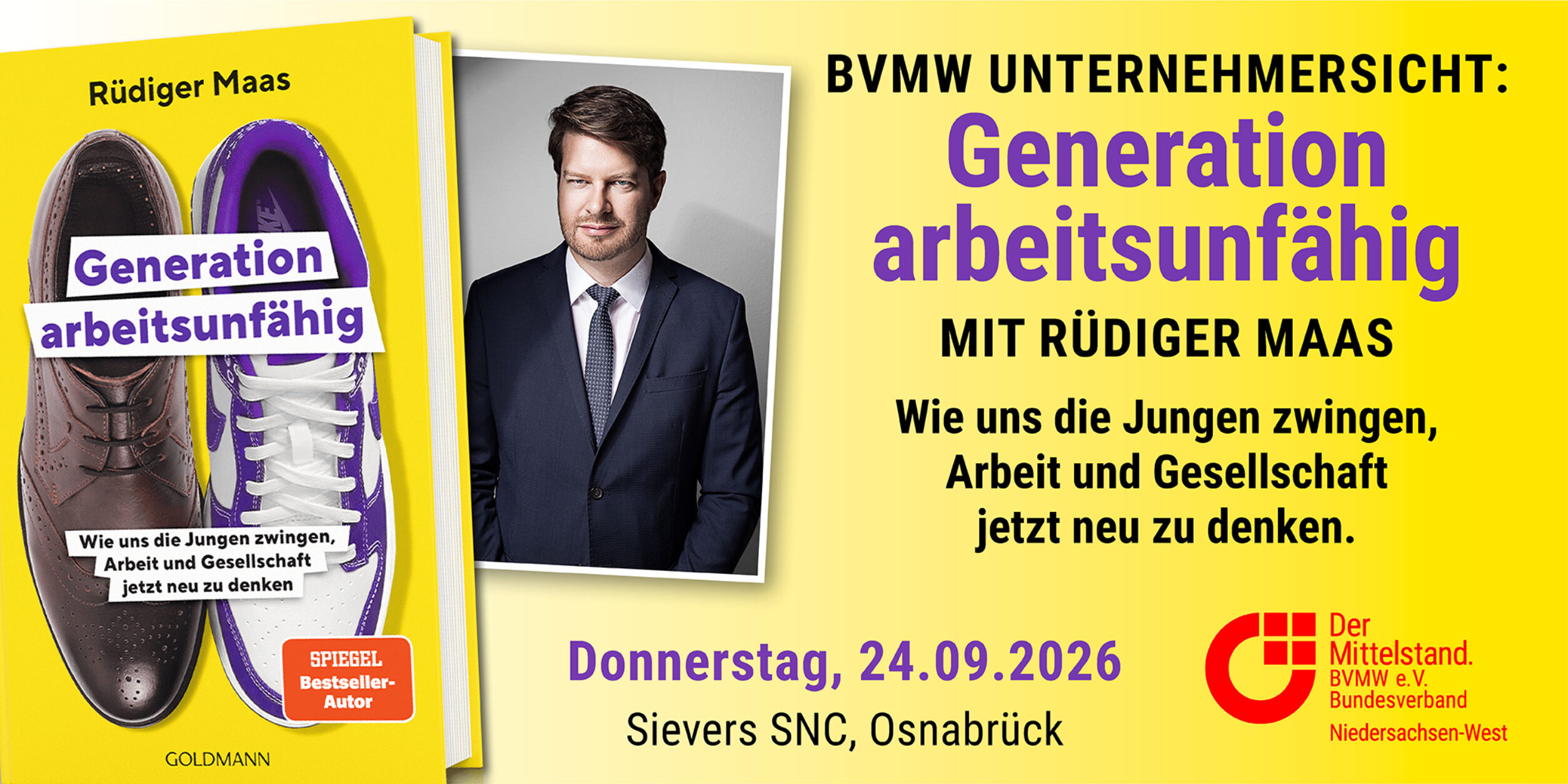 Header BVMW Unternehmersicht: Generation arbeitsunfähig mit Rüdiger Maas