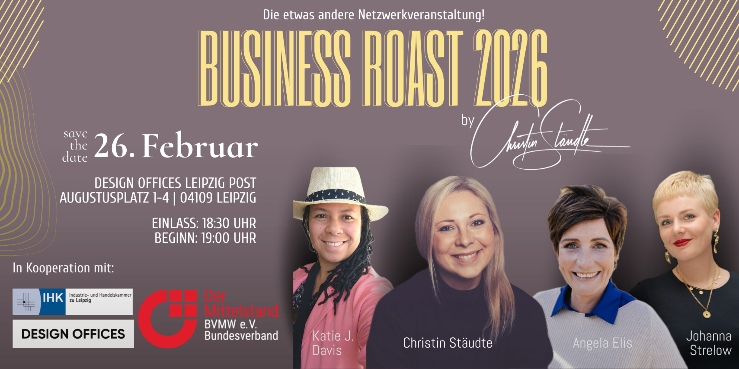 Header Business Roast 3.0 - mit Christin Stäudte