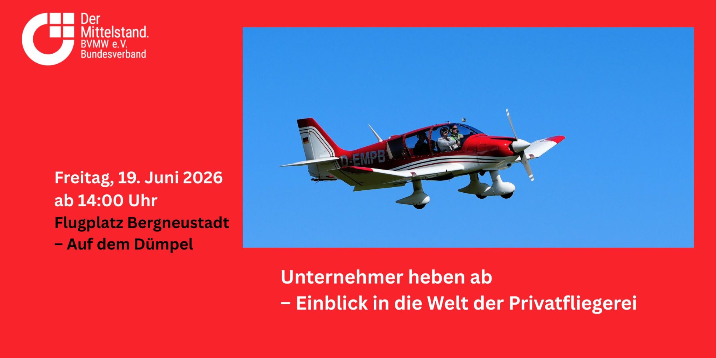Header Unternehmer heben ab – Einblick in die Welt der Privatfliegerei
