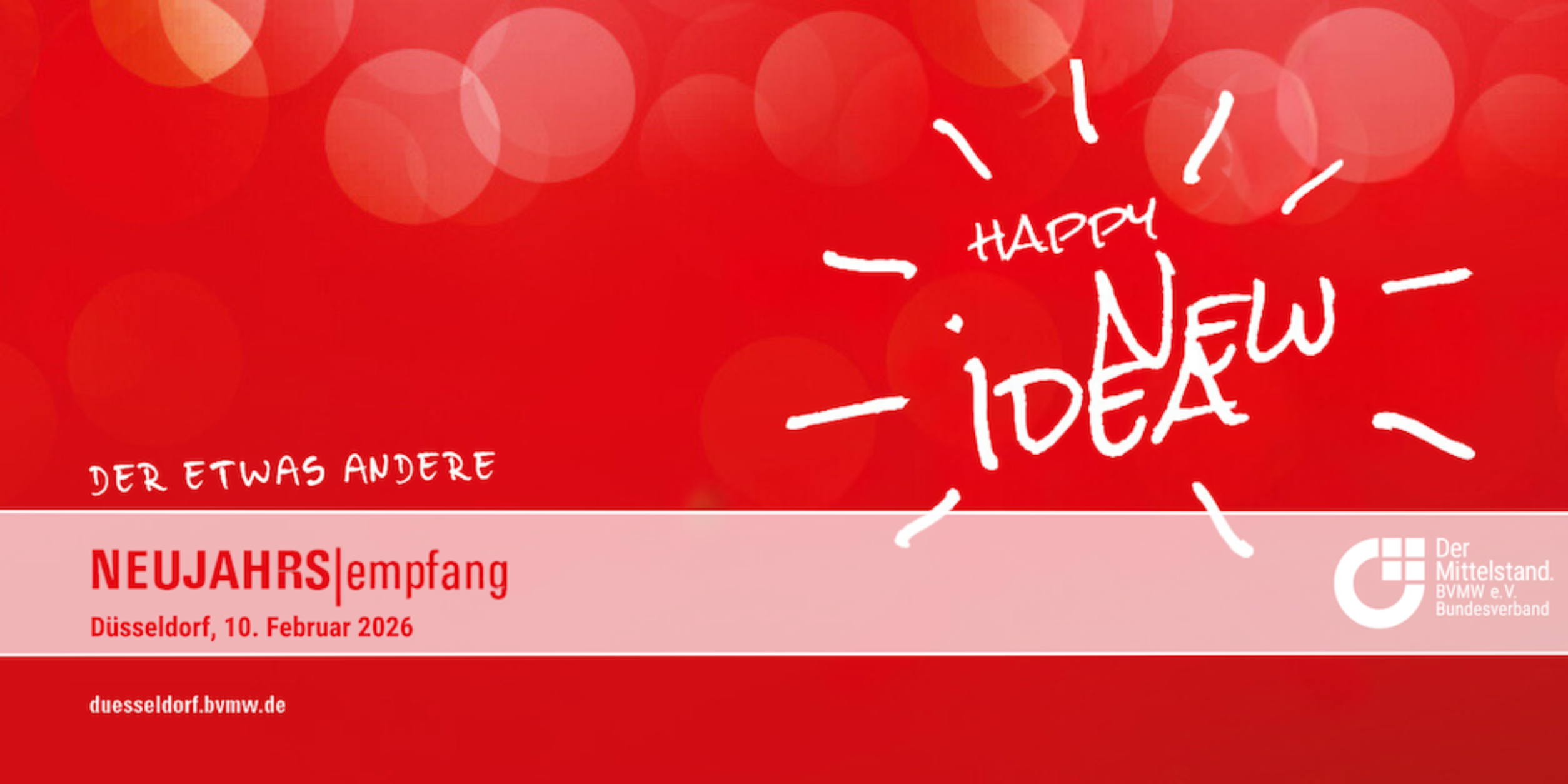 Header HAPPY NEW IDEA 2026 - Der Jahresempfang der Metropolregion Düsseldorf