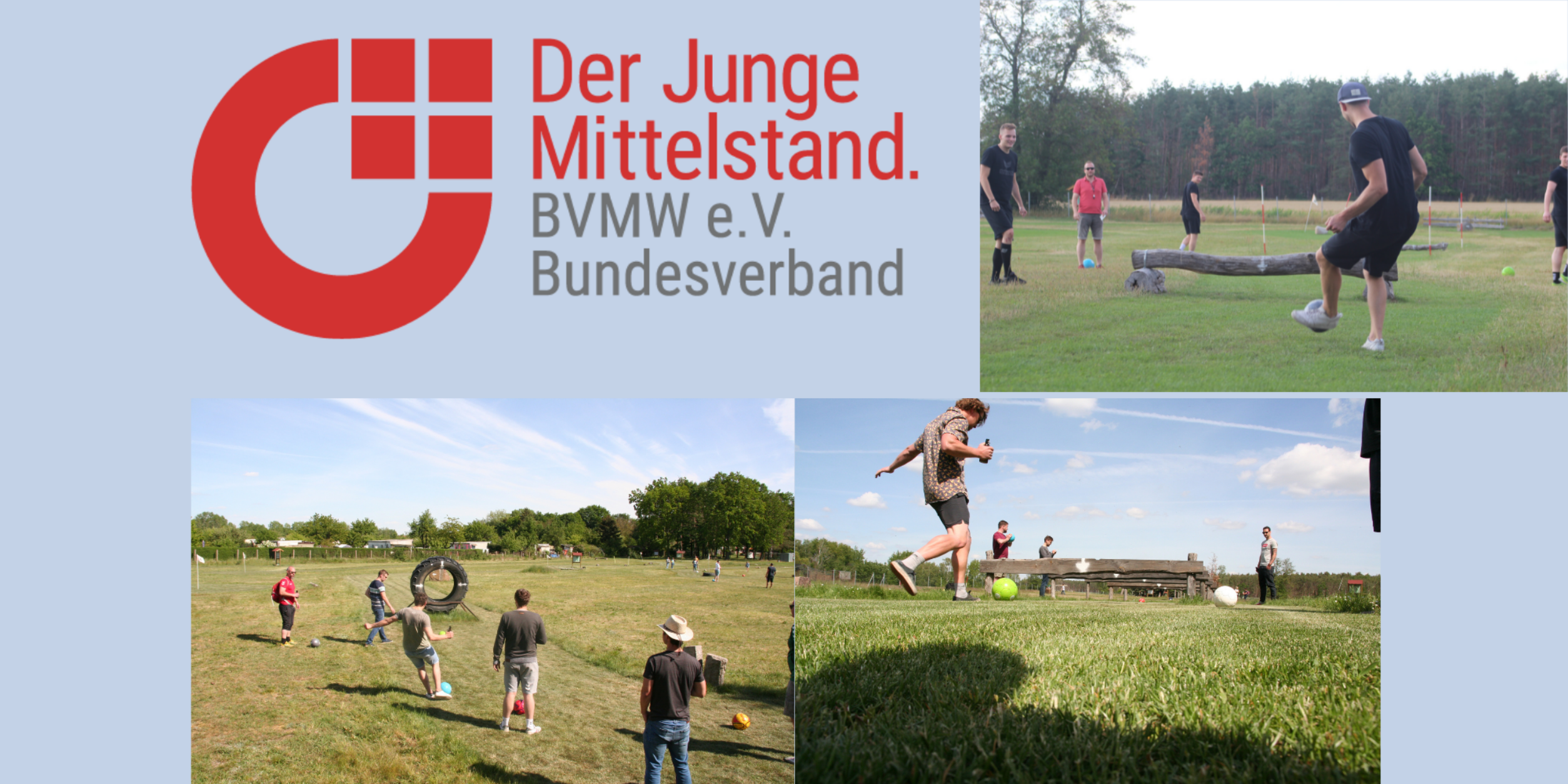 Header Junger Mittelstand "Kick & Connect - Netzwerken vor der Fussball WM 2026"