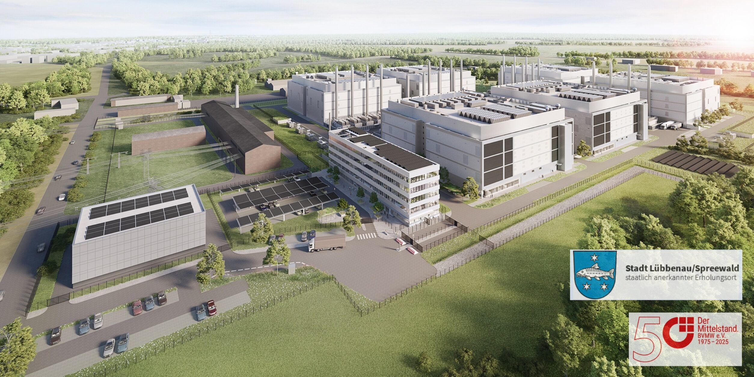 Header Exklusive Infos zum Bau und Betrieb des Rechenzentrums Lübbenau (Invest. 11 Mrd. €)