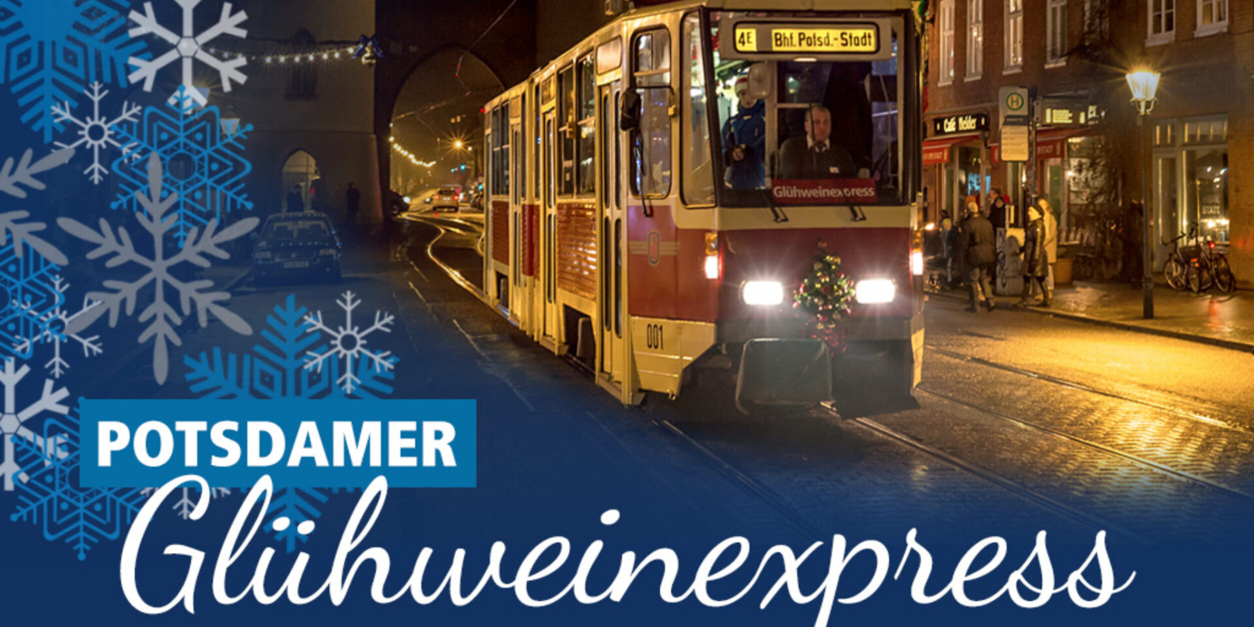 Header BVMW Exklusiv-Fahrt mit dem Glühweinexpress durch das historische Potsdam und weihnachtliches Büffet in der Genusswerkstatt