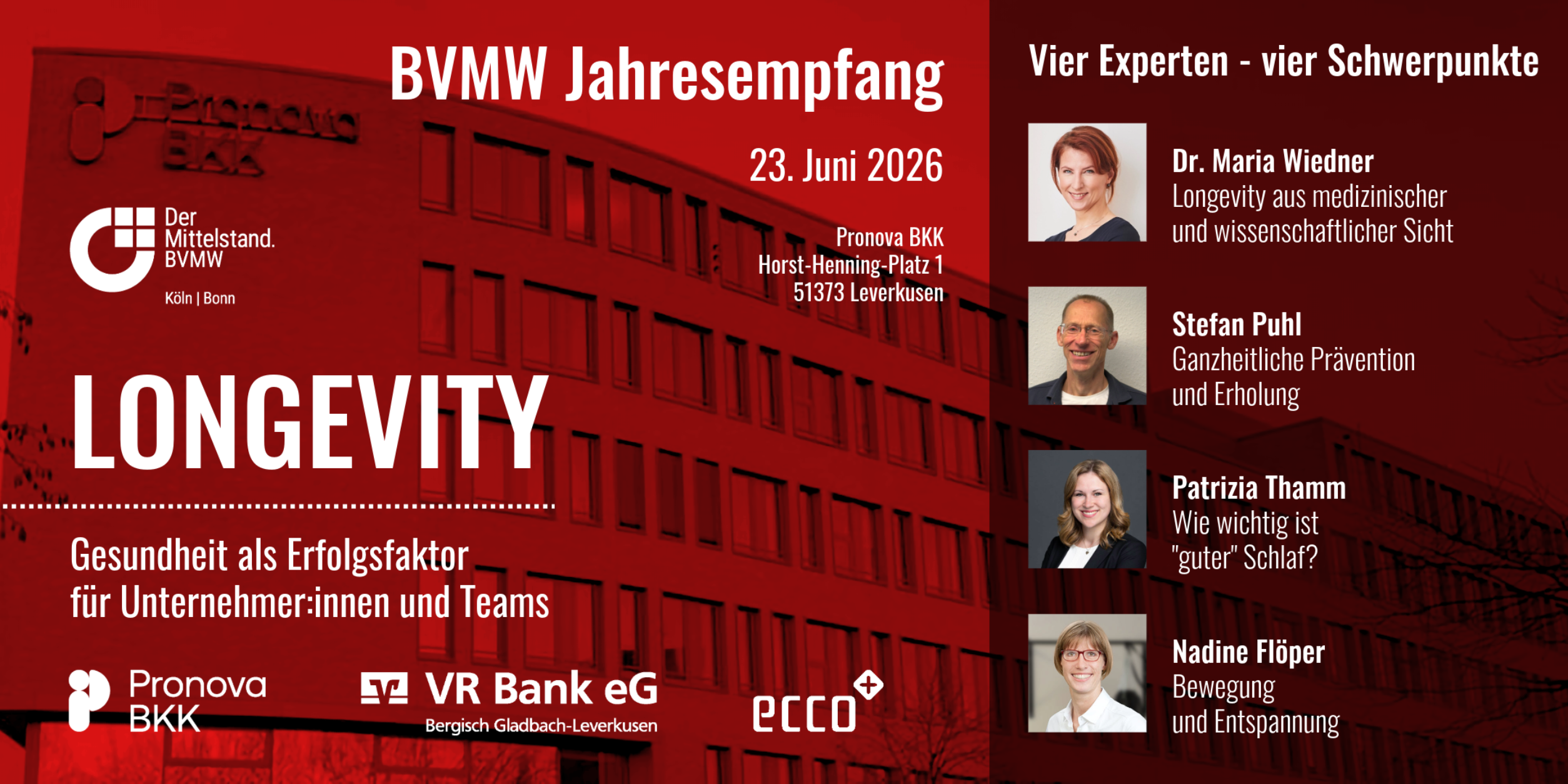 Header Longevity – Gesundheit als Erfolgsfaktor für Unternehmer:innen und Teams