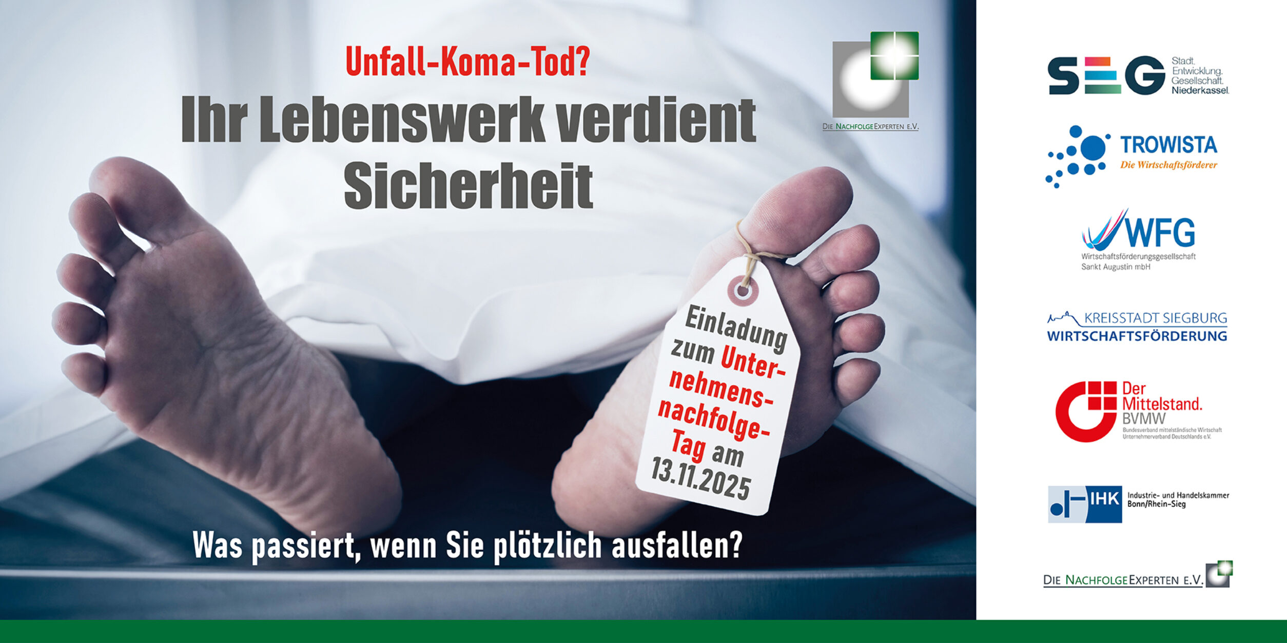 Header "Nachfolge richtig regeln - Zukunft sichern!"