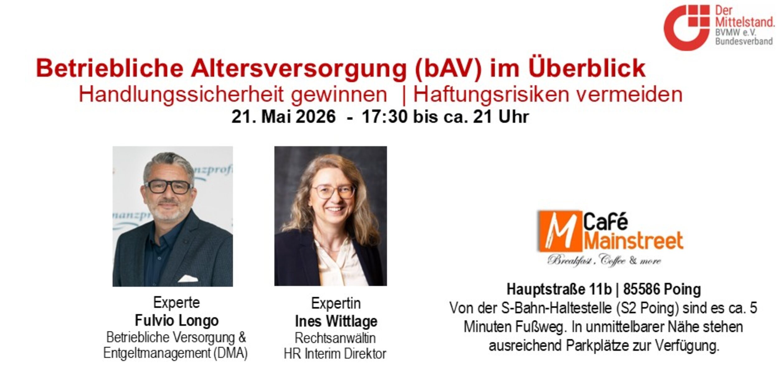 Header Betriebliche Alterversorgung (bAV) im Überblick