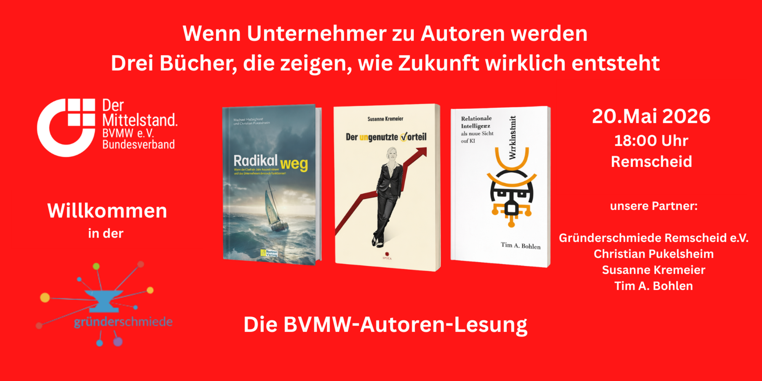 Header Wenn Unternehmer zu Autoren werden — Drei Bücher, die zeigen, wie Zukunft wirklich entsteht