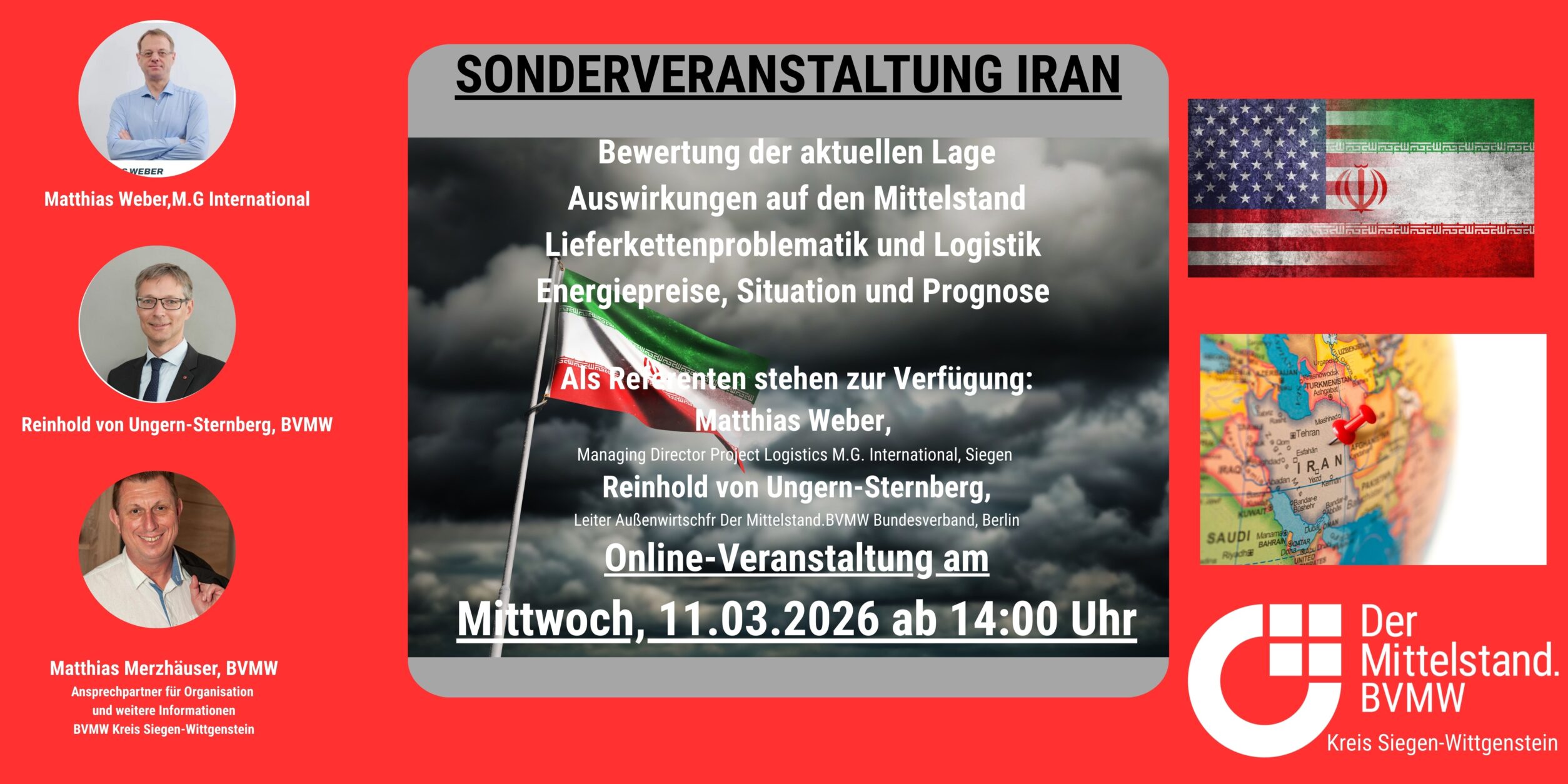 Header AKTUELLE ZUSATZVERANSTALTUNG: Die Lage im Iran