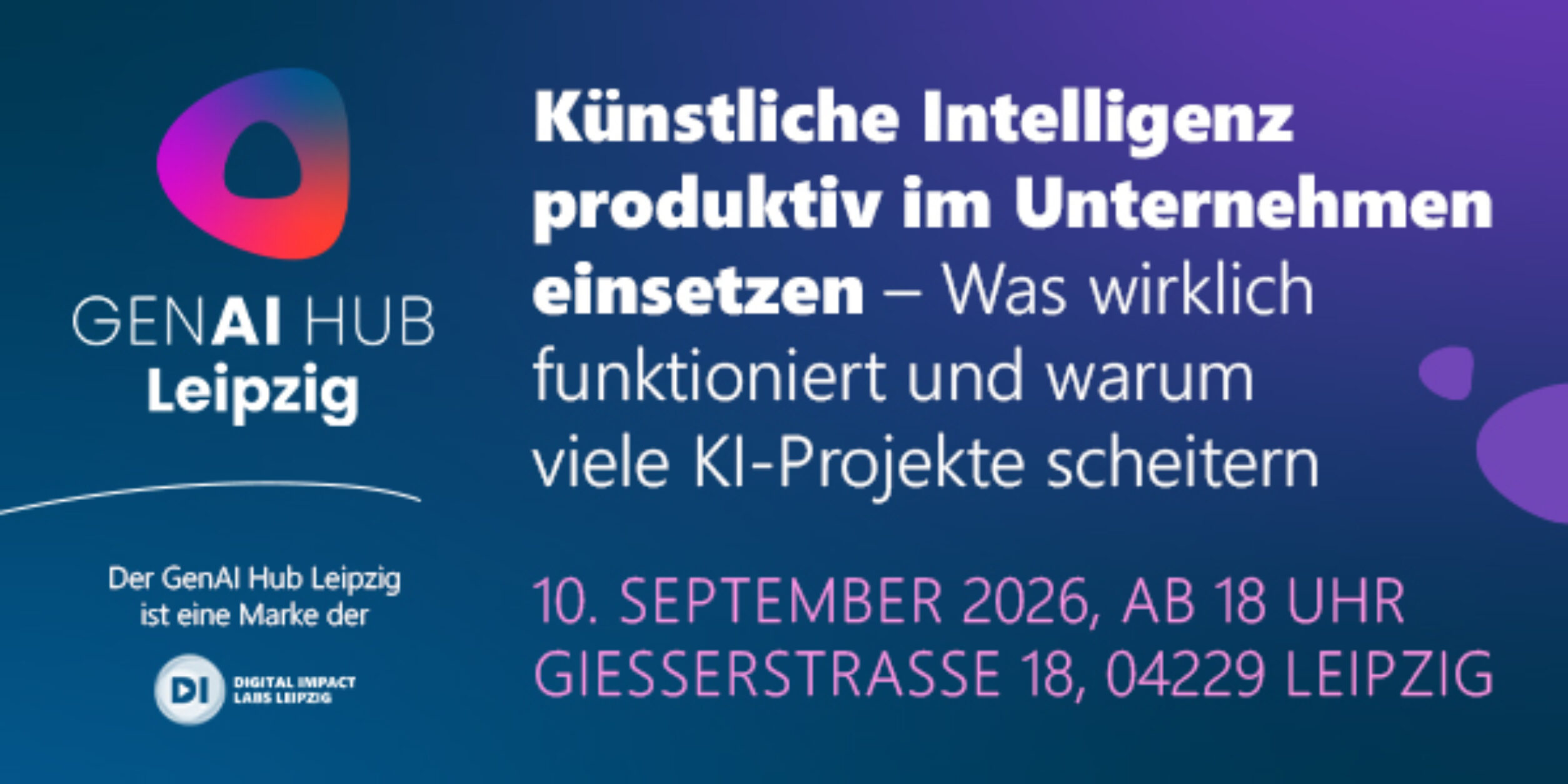 Header KI produktiv im Unternehmen einsetzen