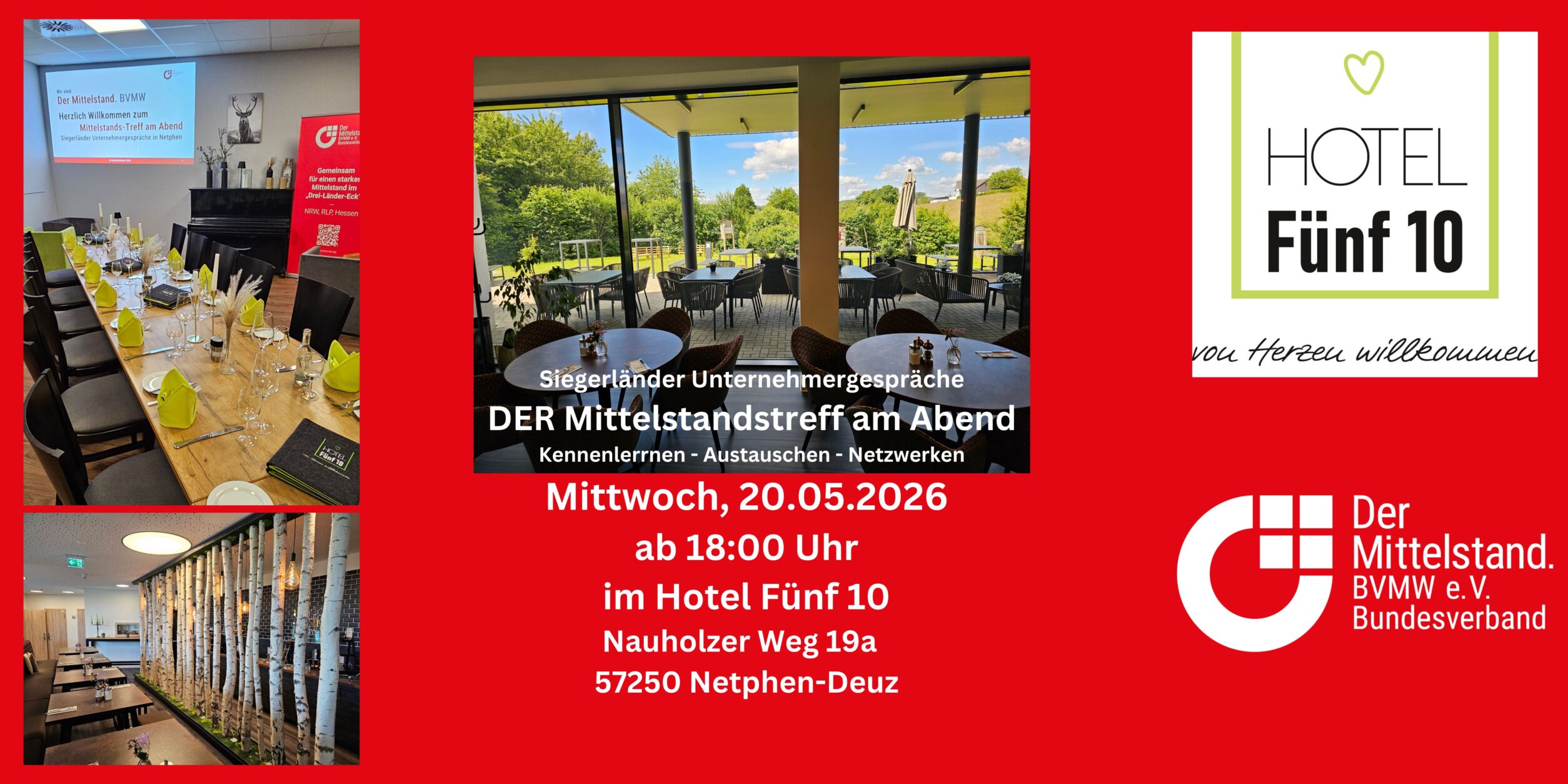 Header Mittelstands-Treff am Abend - Siegerländer Unternehmergespräche