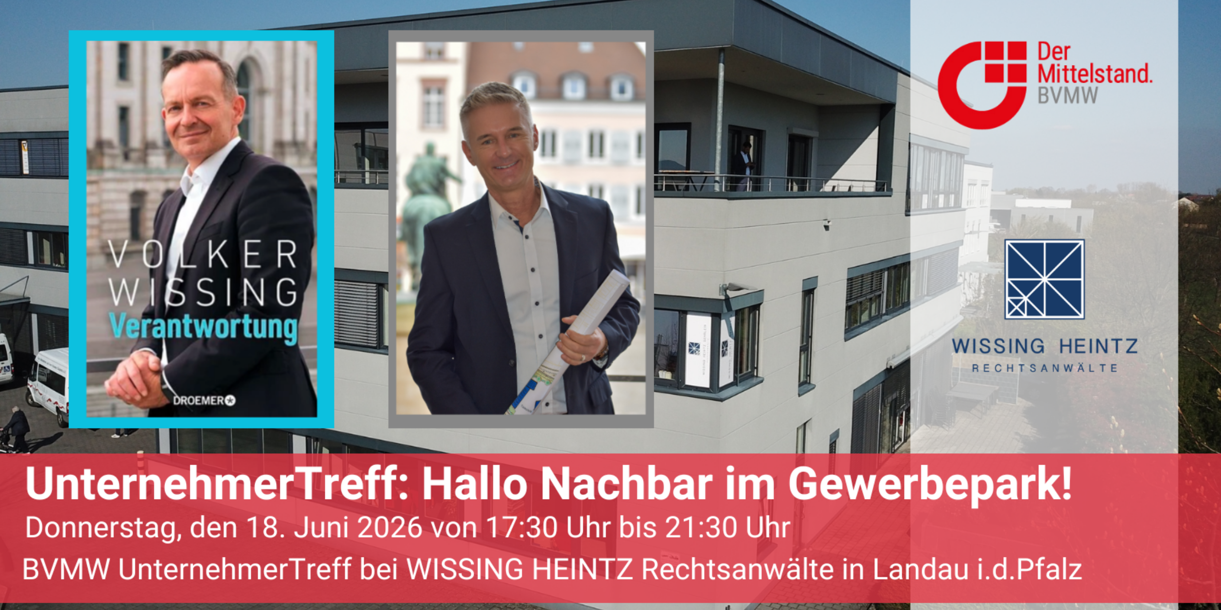 Header BVMW UnternehmerTreff: Hallo Nachbar im Gewerbepark!