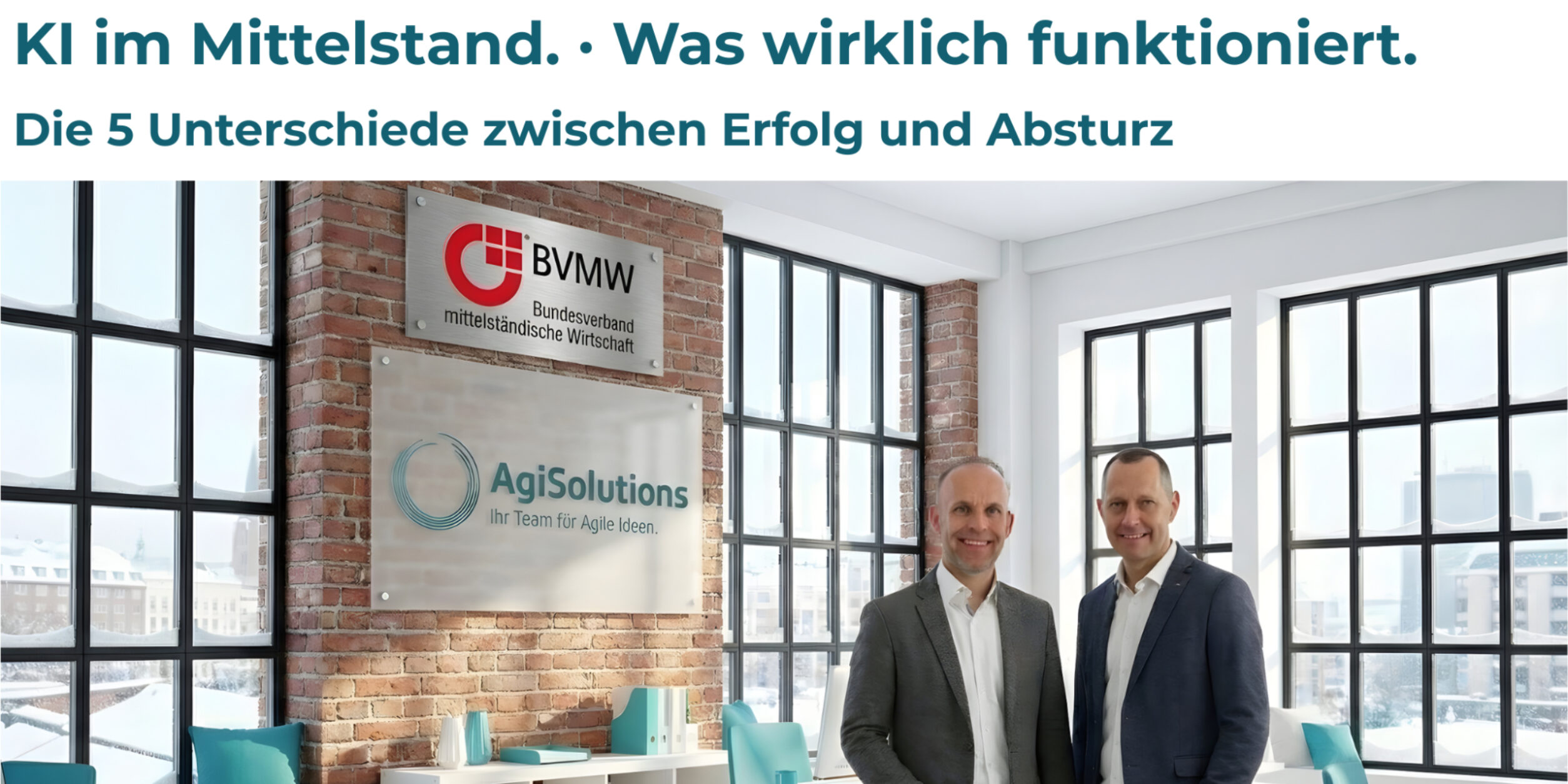 Header KI im Mittelstand – Was wirklich funktioniert