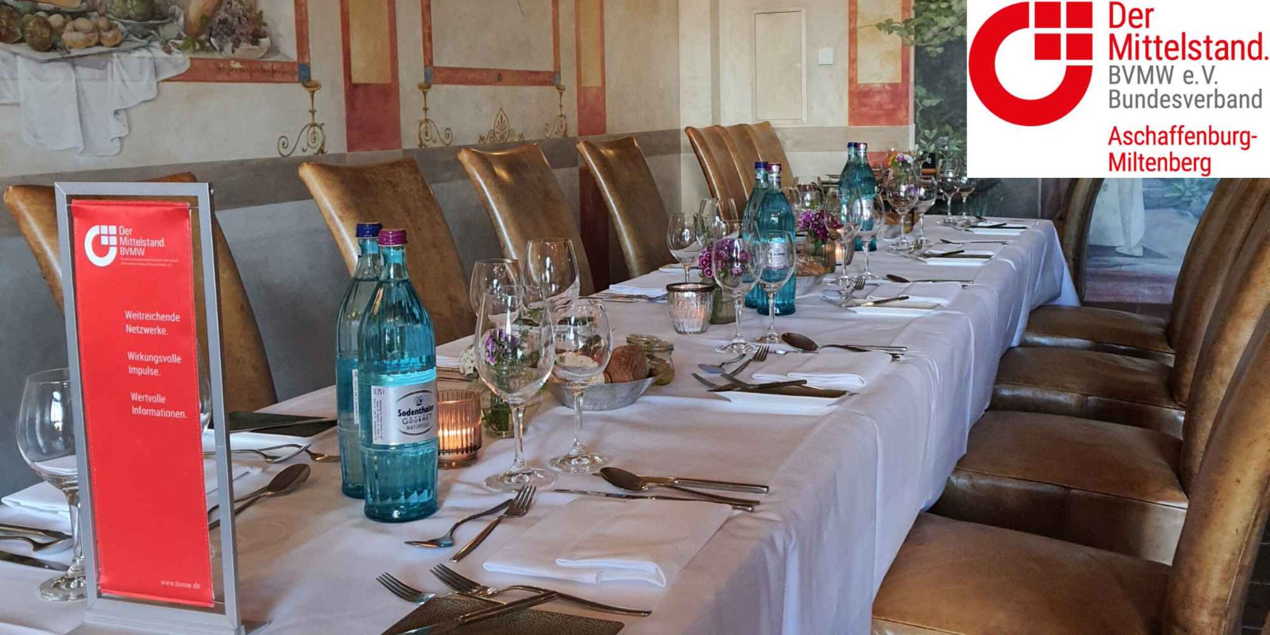 Header BVMW Business Stammtisch und Welcome Dinner