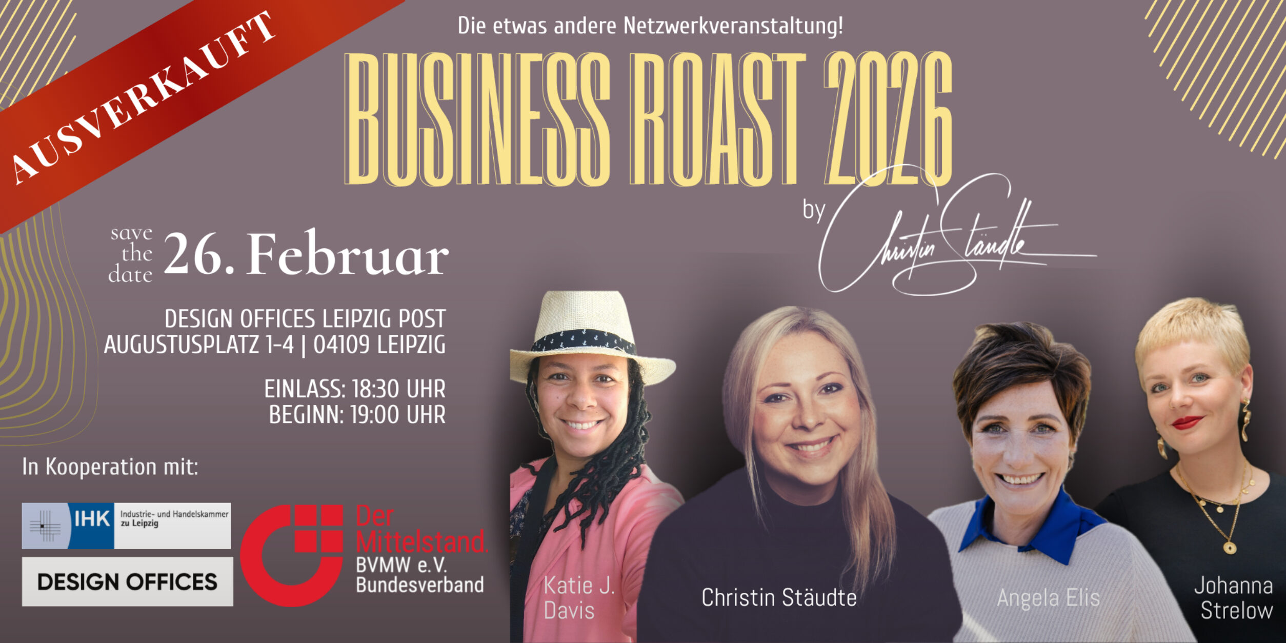 Header Business Roast 3.0 - mit Christin Stäudte