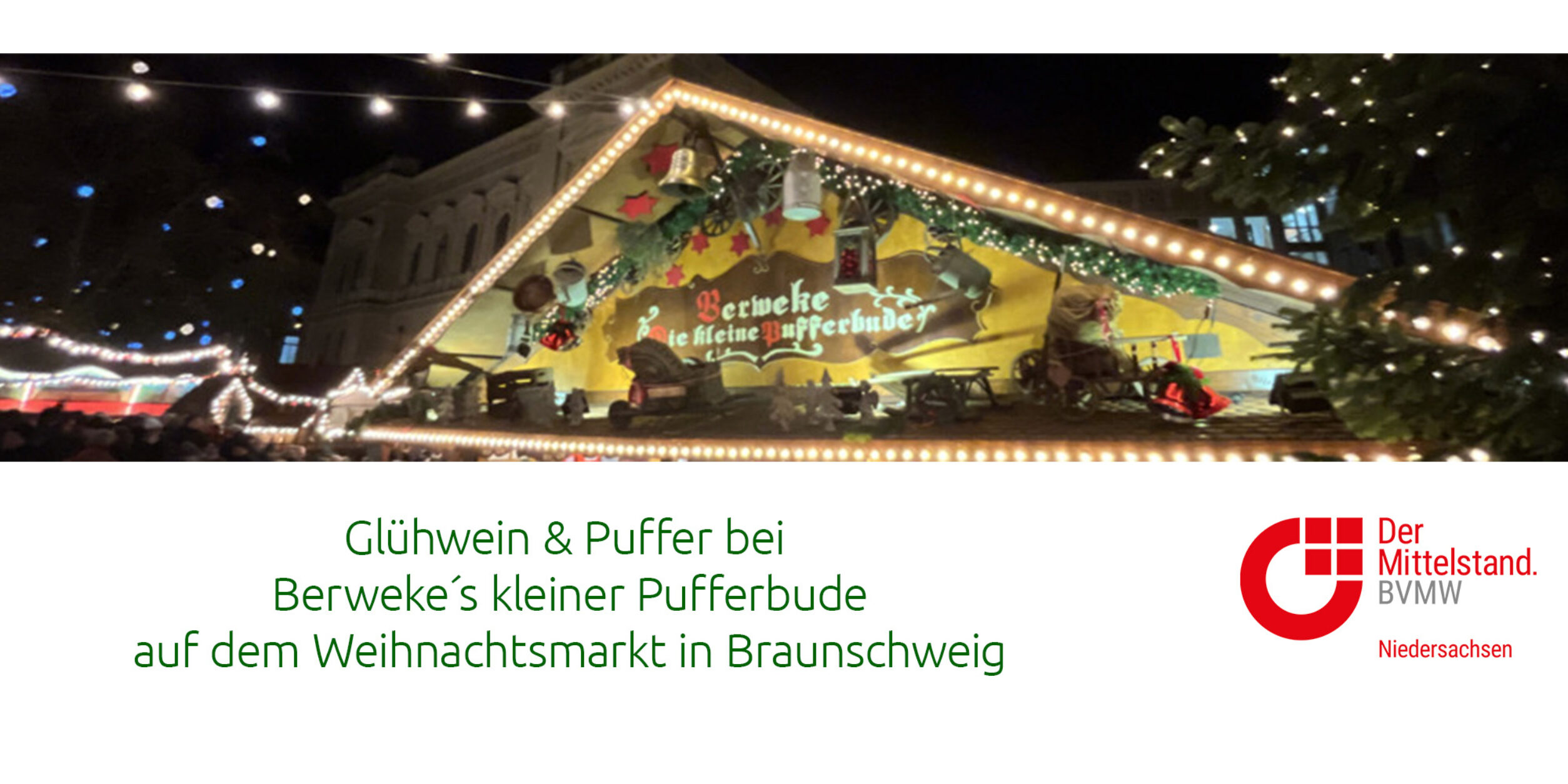 Header Weihnachtsmarkt Braunschweig mit Glühwein und Puffer