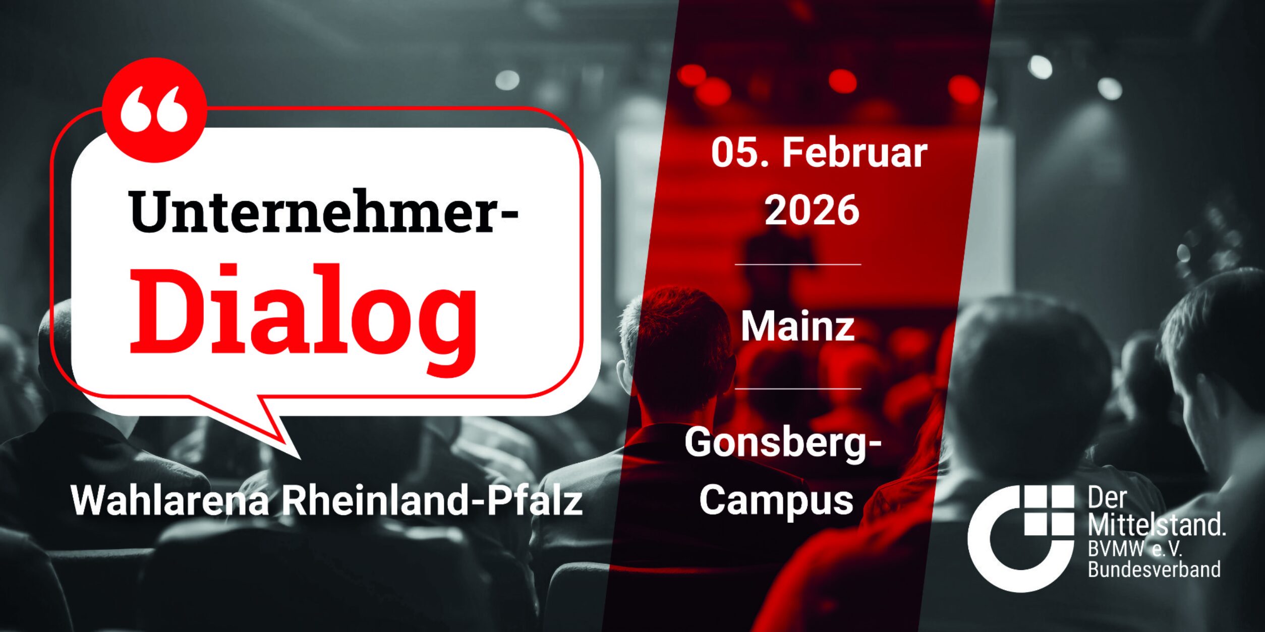 Header Unternehmer-Dialog zur Landtagswahl Rheinland-Pfalz 2026