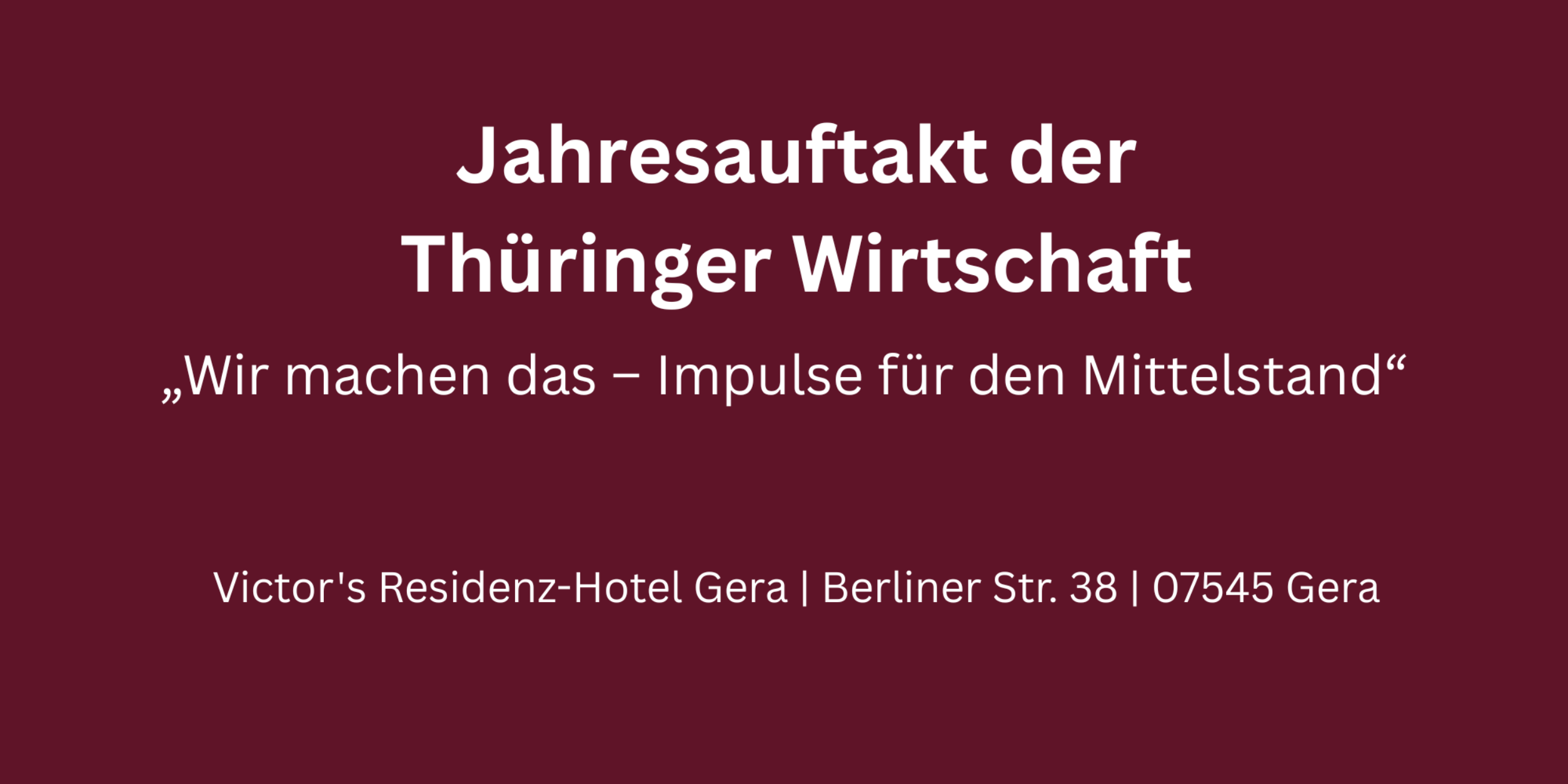 Header BVMW Jahresauftakt der Thüringer Wirtschaft