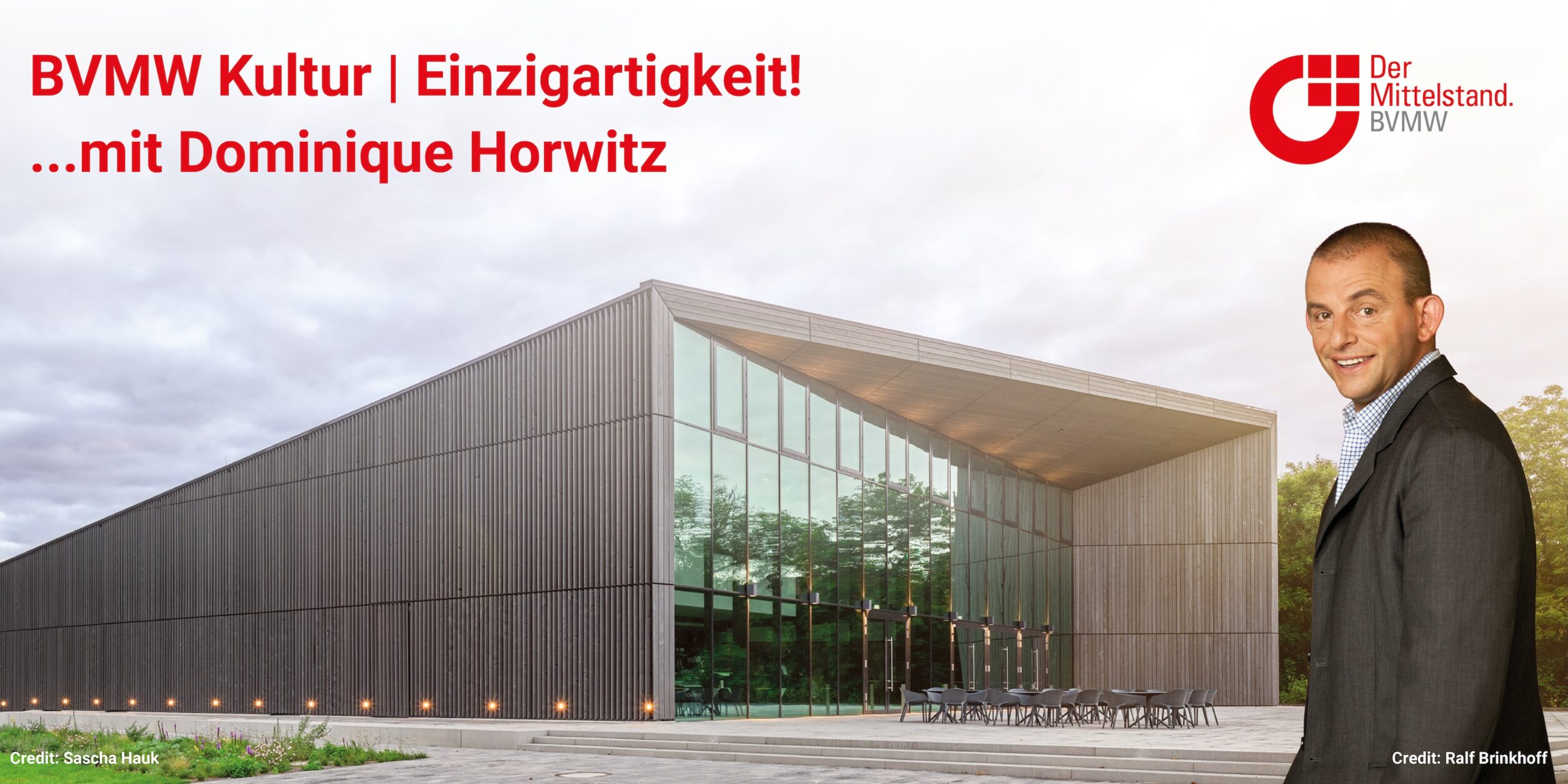 Header BVMW Kultur |Einzigartigkeit mit Dominique Horwitz