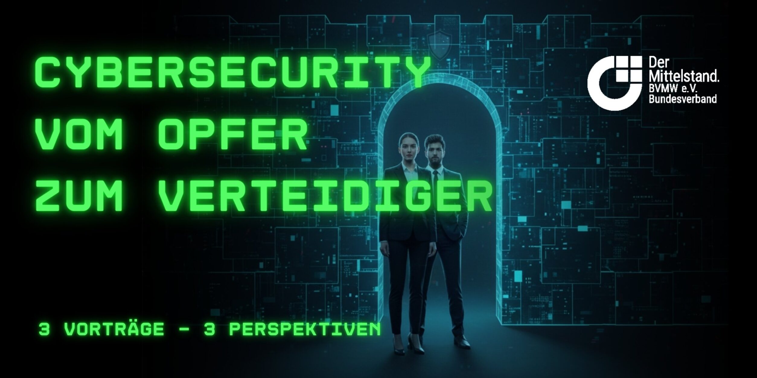 Header Cybersecurity – vom Opfer zum Verteidiger
