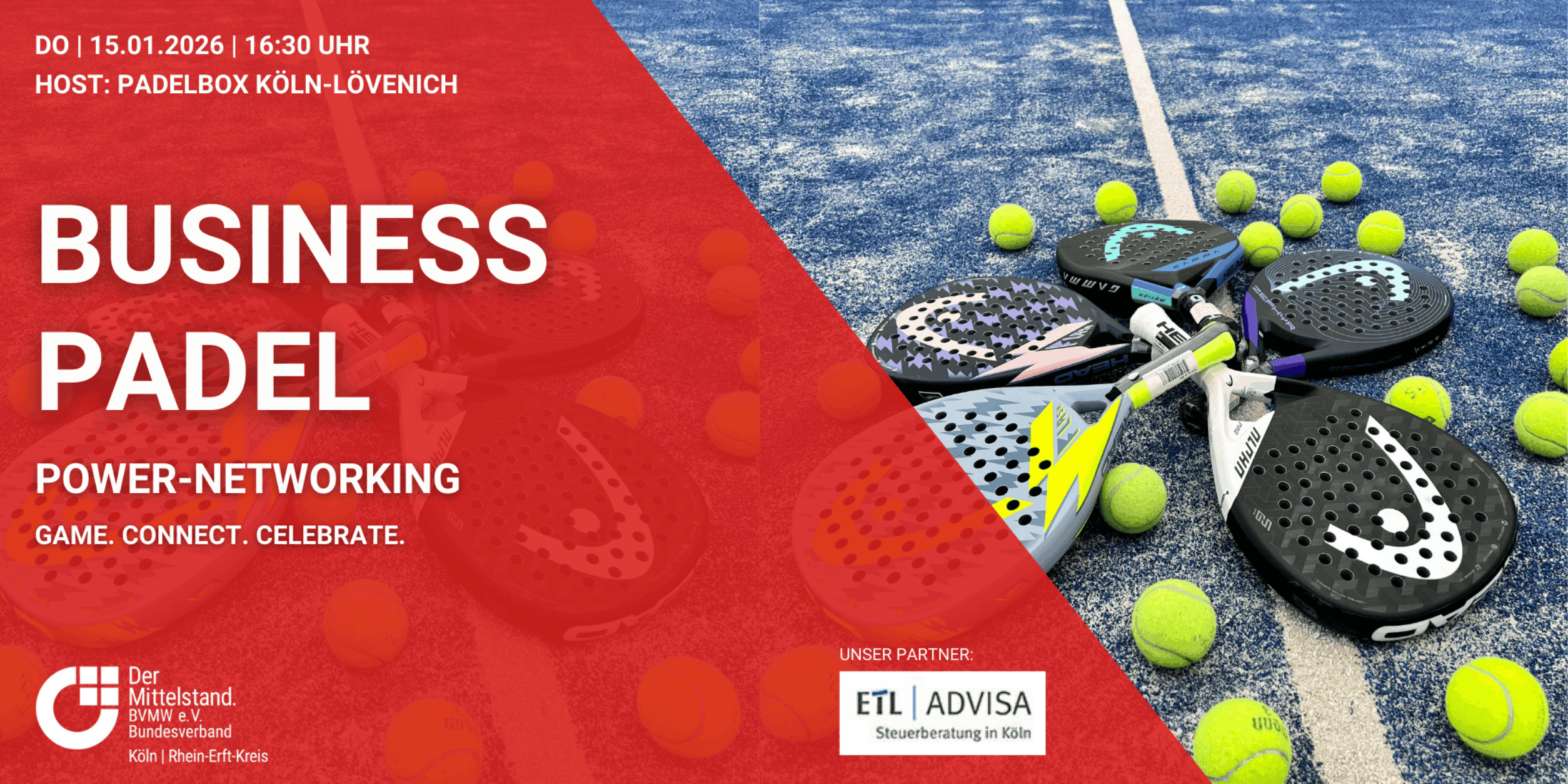 Header Business Padeln - Power-Networking für Unternehmer*innen