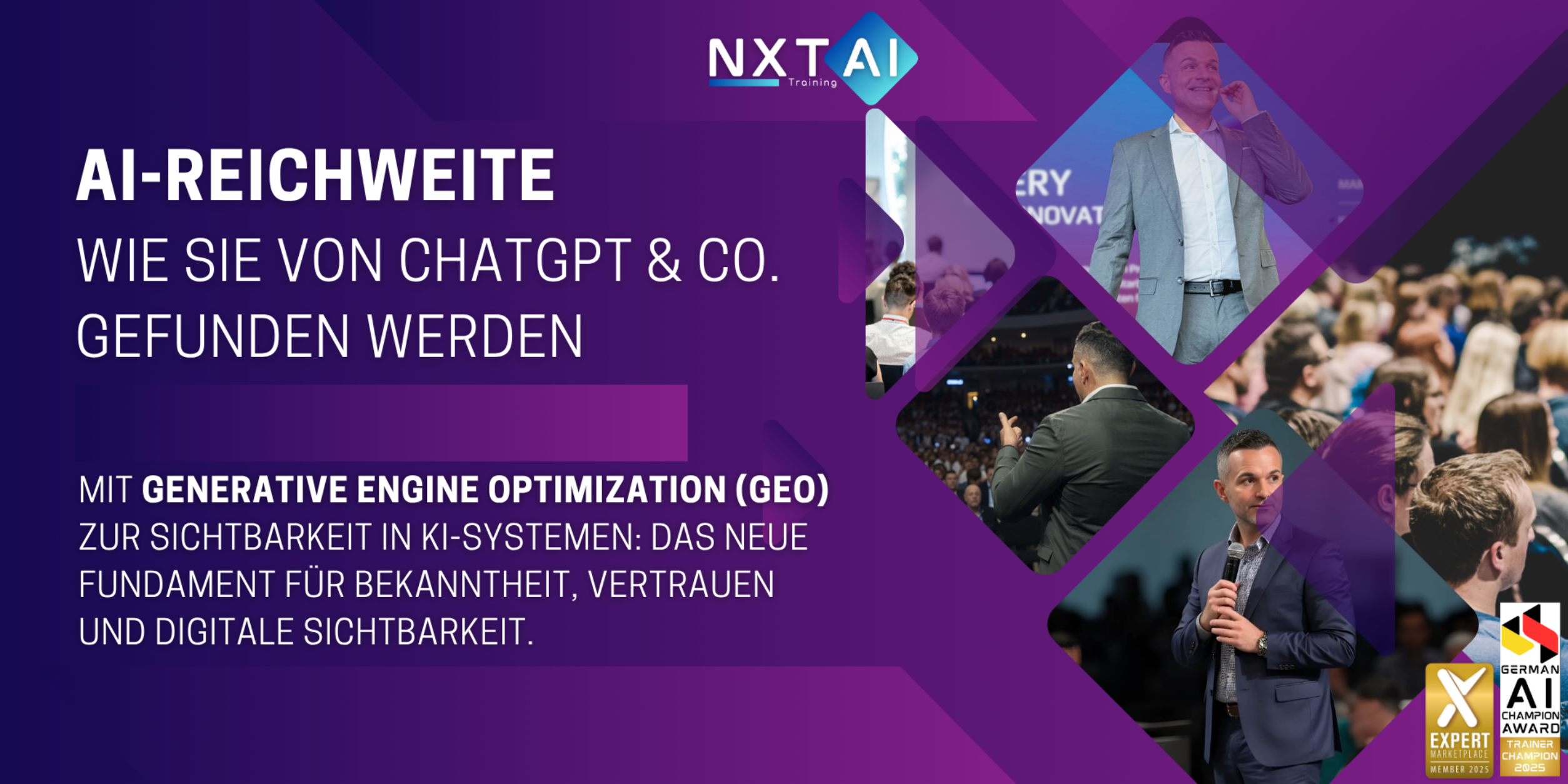 Header AI-Reichweite: Wie Sie von ChatGPT & Co. gefunden werden