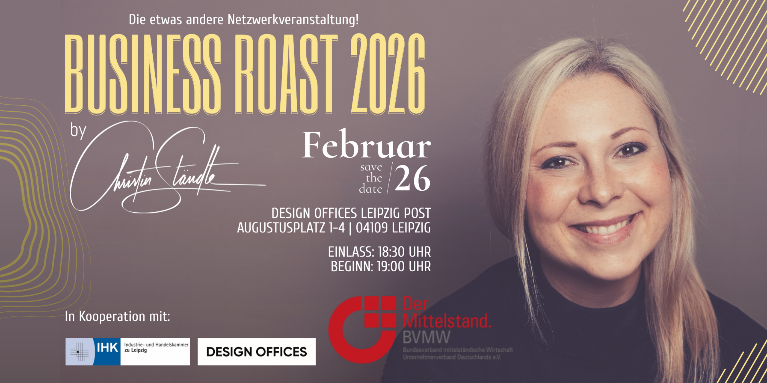 Header Business Roast 3.0 - mit Christin Stäudte