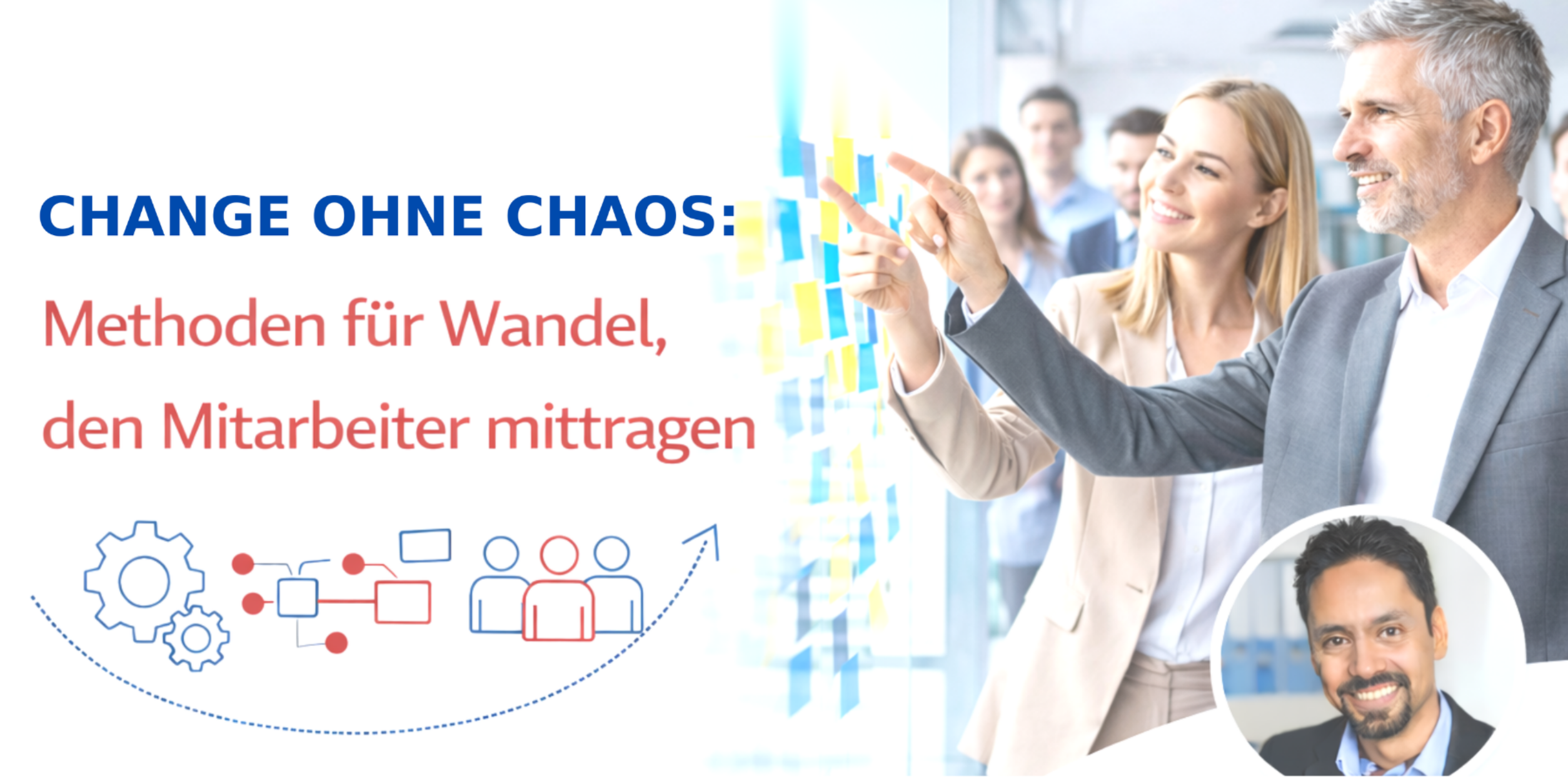 Header Change-Methoden für Wandel, den Mitarbeiter mittragen