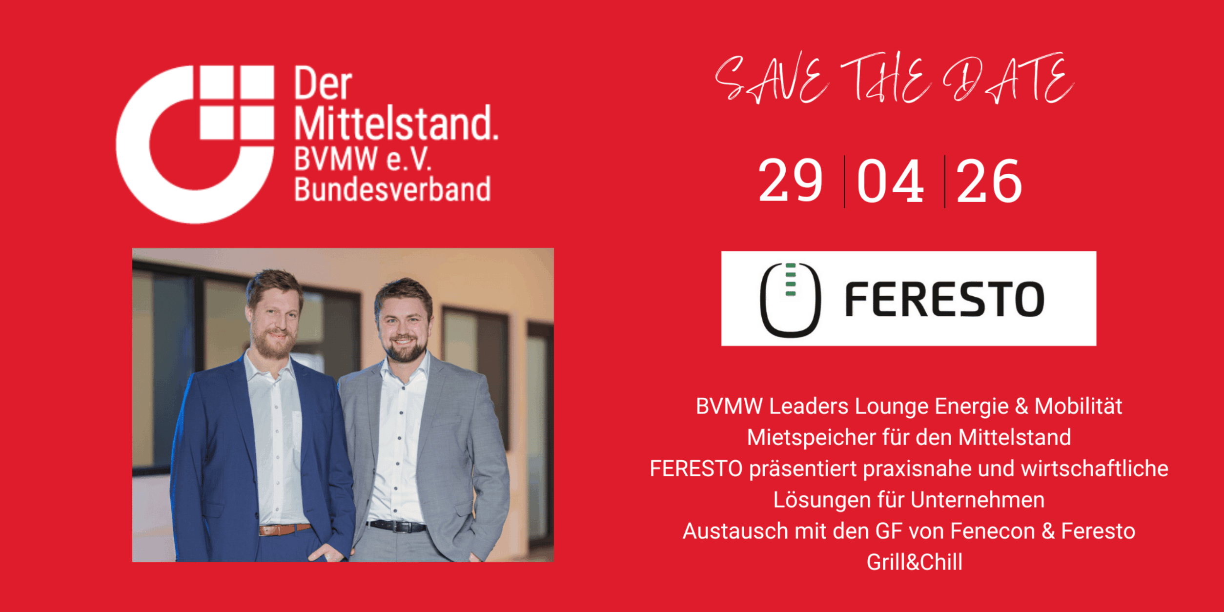 Header BVMW Leaders Lounge  Energie & Mobilität - FERESTO