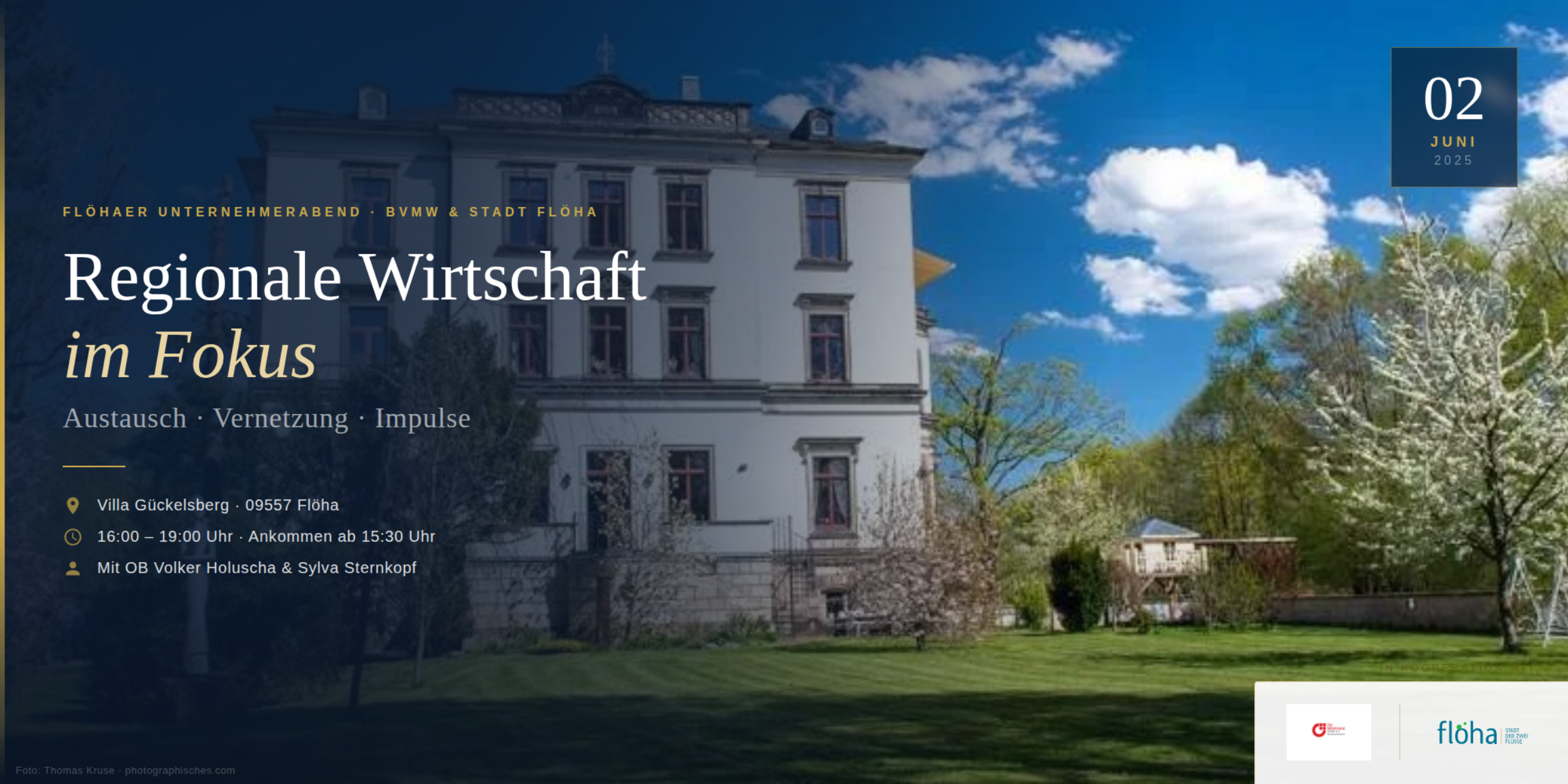 Header Regionale Wirtschaft im Fokus - Flöhaer Unternehmerabend