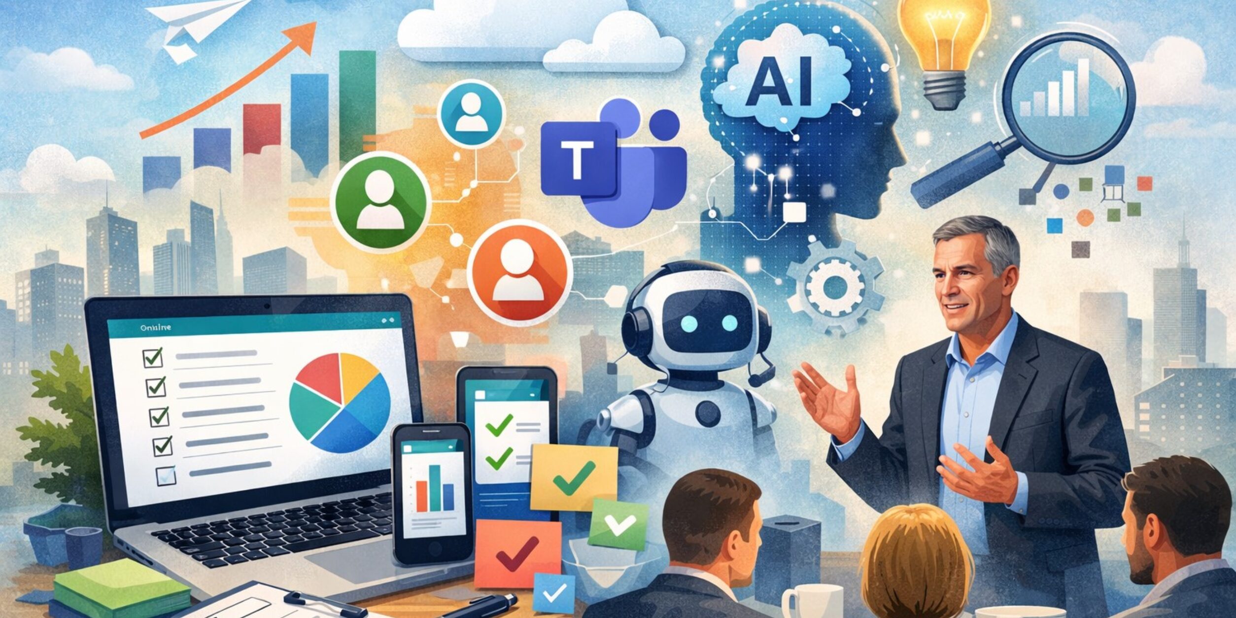 Header ExpertenIMPULS online | Microsoft Forms - Informationen sammeln und auswerten