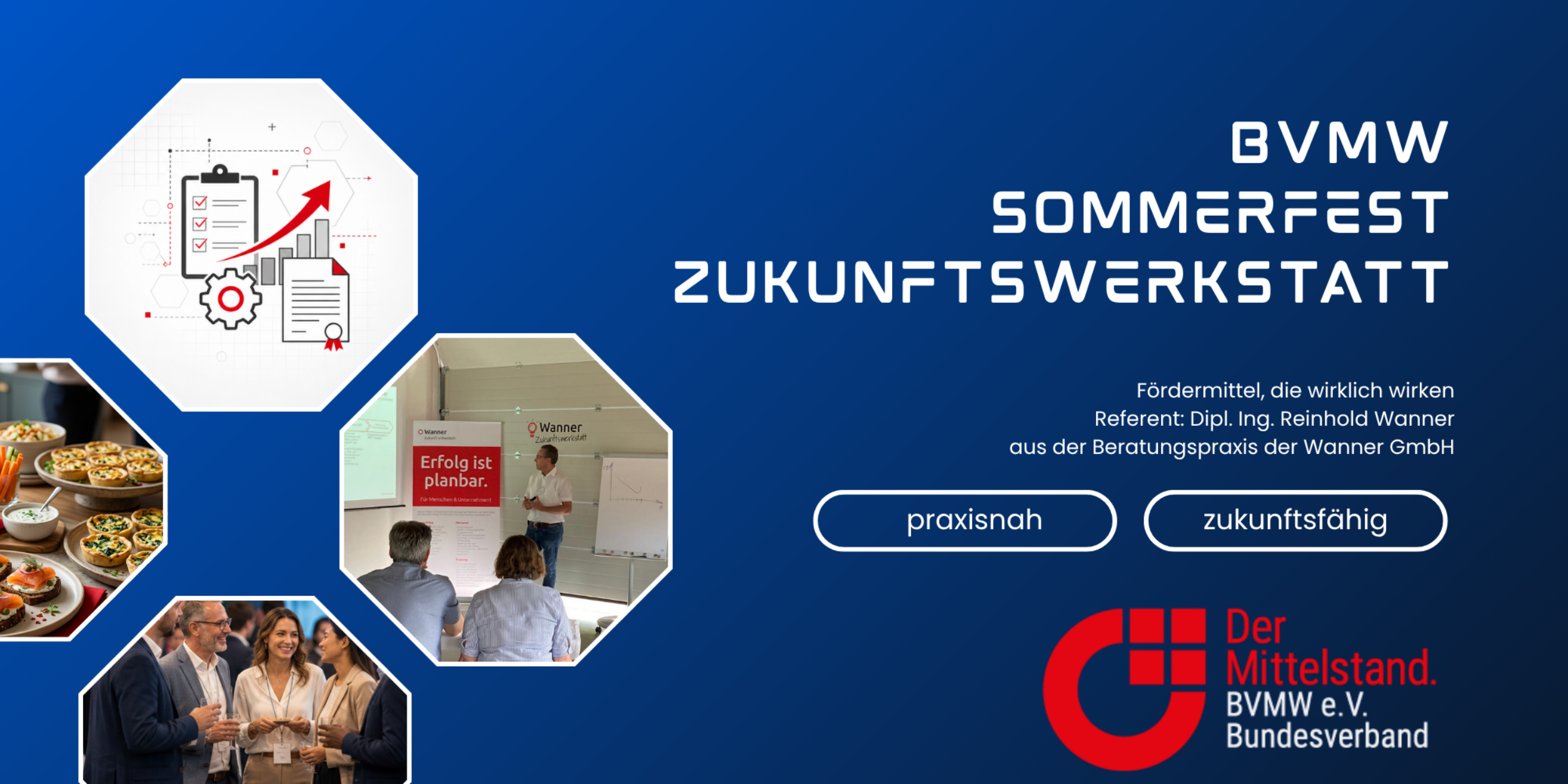 Header BVMW-Sommerfest in der Zukunftswerkstatt- Fördermittel die wirklich wirken