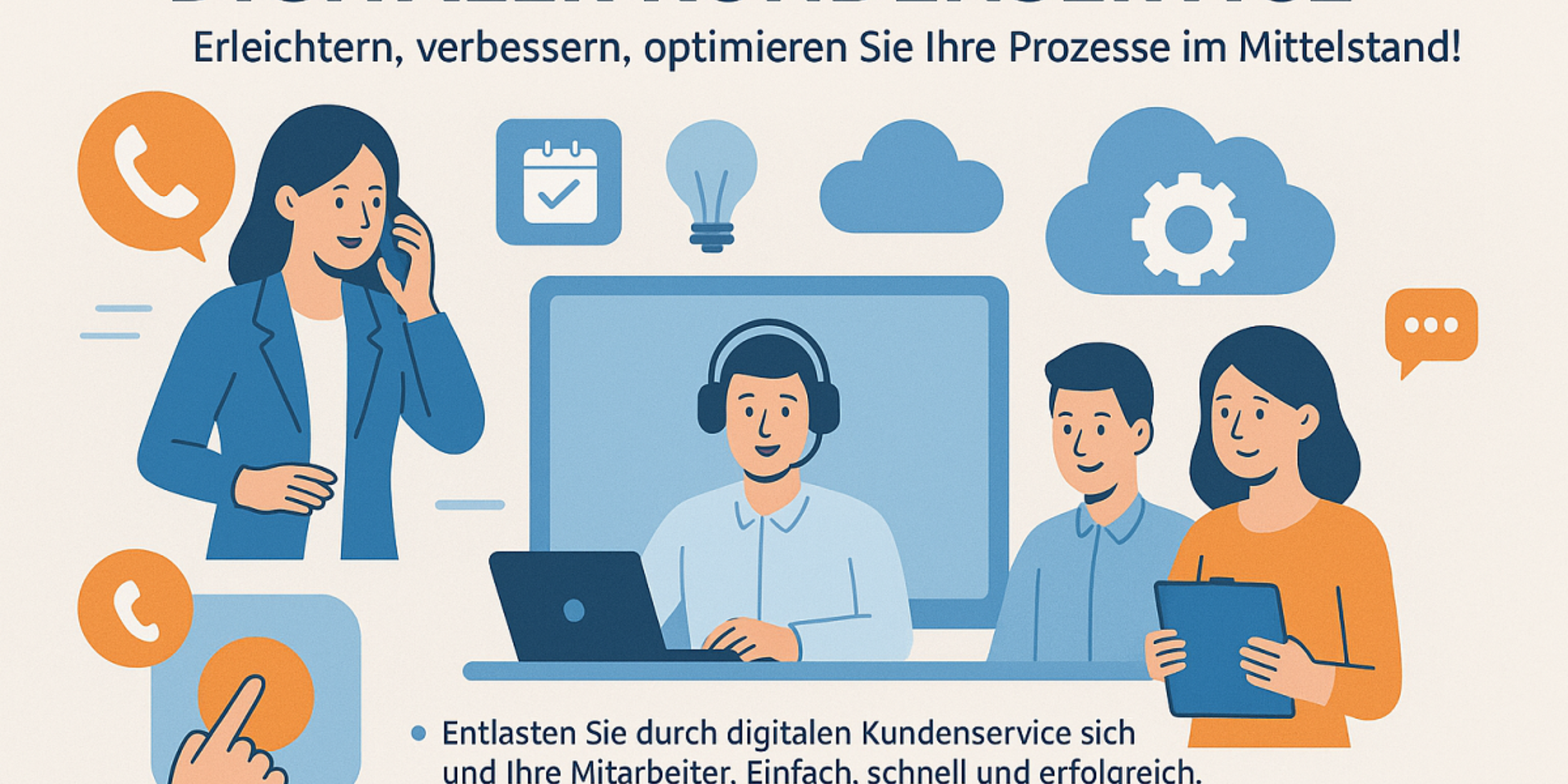 Header MeetingMittelstand | Digitaler Kundenservice - so erleichtere ich im Mittelstand meine Prozesse