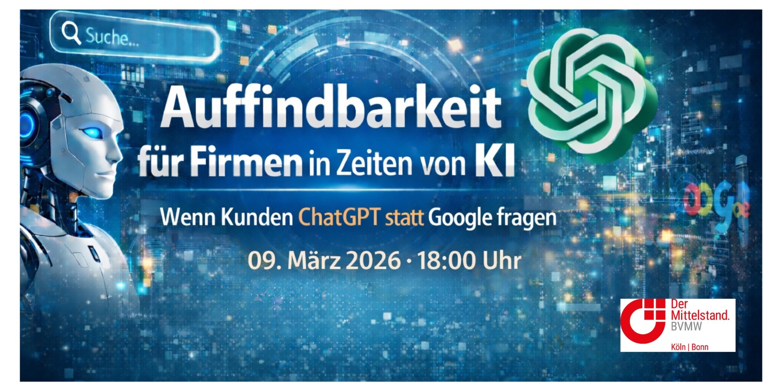 Header Auffindbarkeit von Unternehmen in der KI-Suche