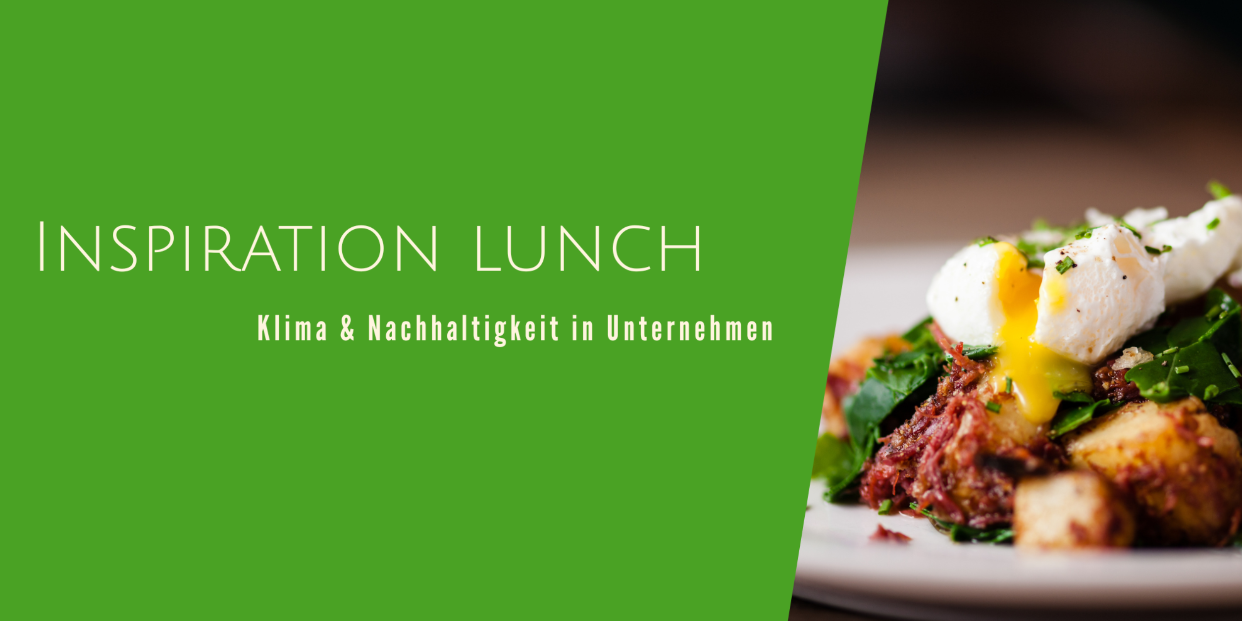 Header Inspiration Lunch "Klima & Nachhaltigkeit im Mittelstand"
