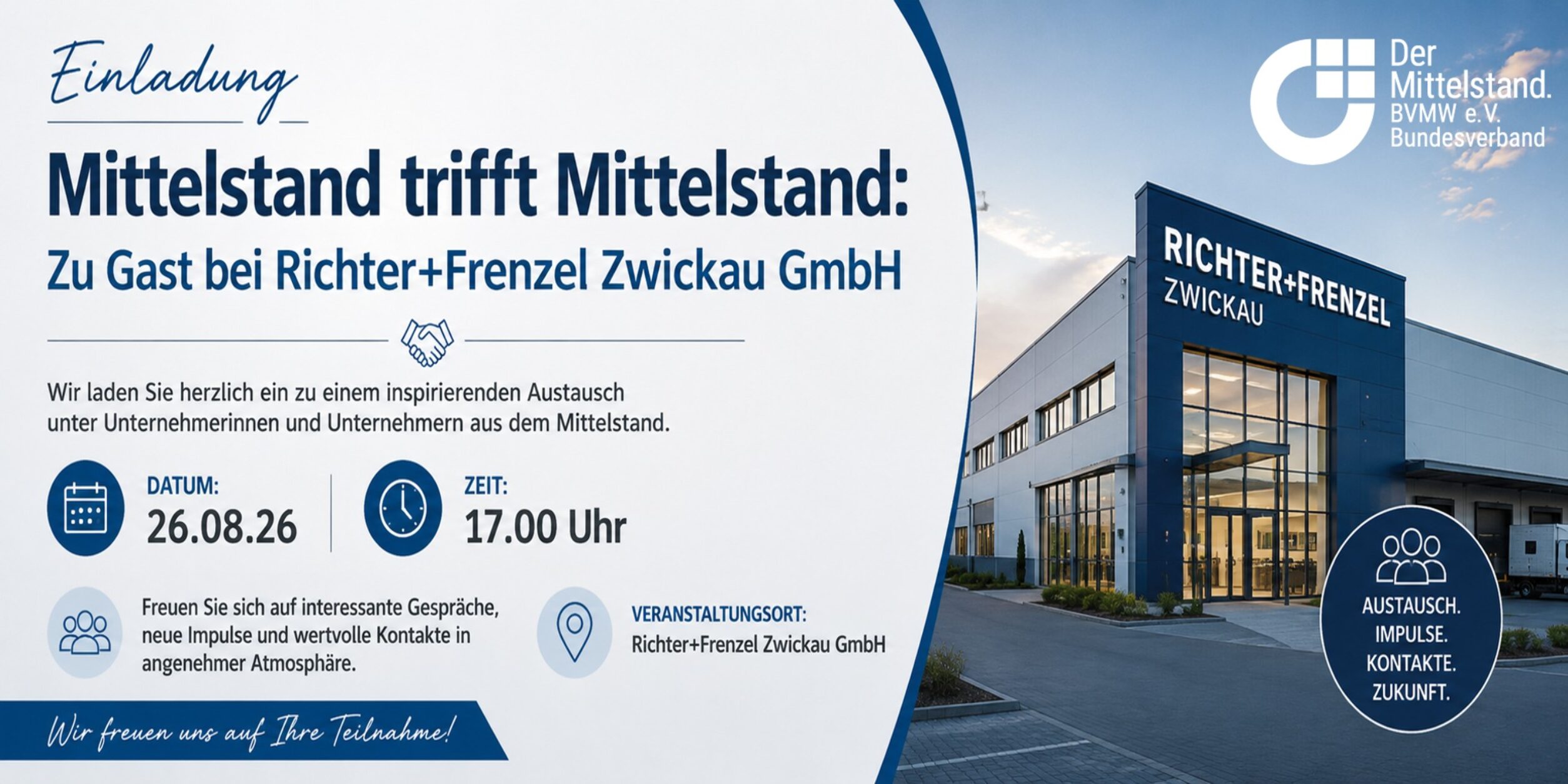 Header Mittelstand trifft Mittelstand - Zu Gast bei Richter+Frenzel GmbH