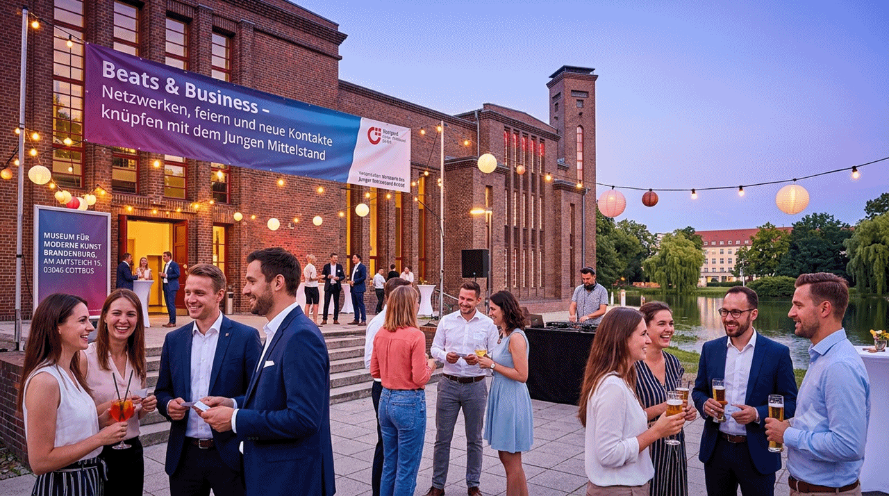 Header Beats & Business - Netzwerken, feiern und neue Kontakte knüpfen mit dem Jungen Mittelstand Südbrandenburg