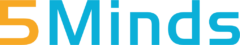 5 Minds Logo blau