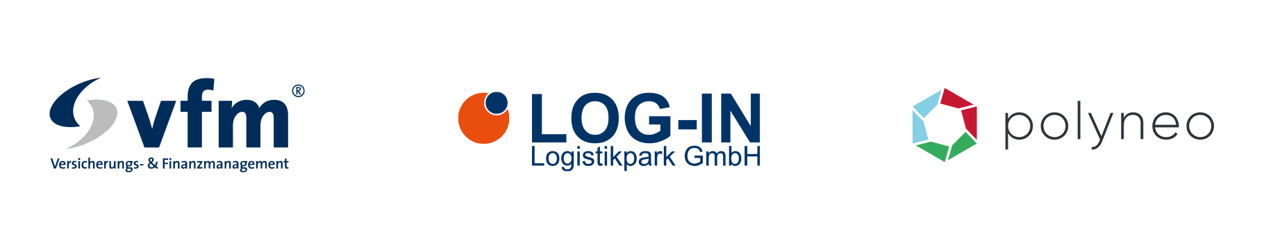 Bayreuther Unternehmertage 2024 - Unterstützer: vfm Versicherungen, LOG-IN Logistikpark, polyneo Digitalagentur Bayreuth