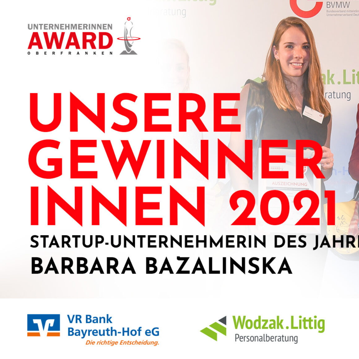 Start-up-Unternehmerin des Jahres 2021 Oberfranken - Barbara Bazalinska (AK Europe GmbH)
