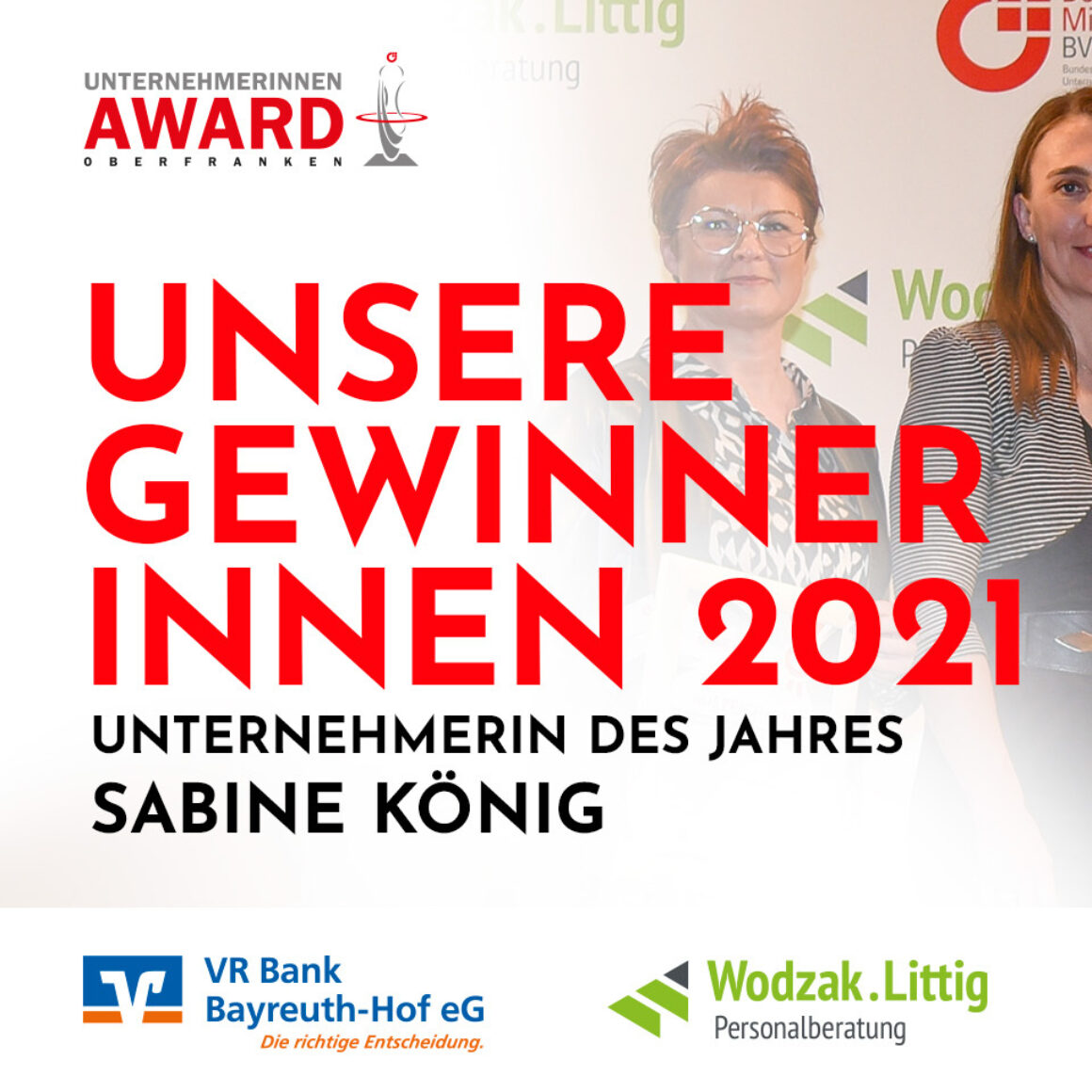 Unternehmerin des Jahres 2021 Oberfranken - Sabine König (Visit Public Health GmbH & Co. KG)