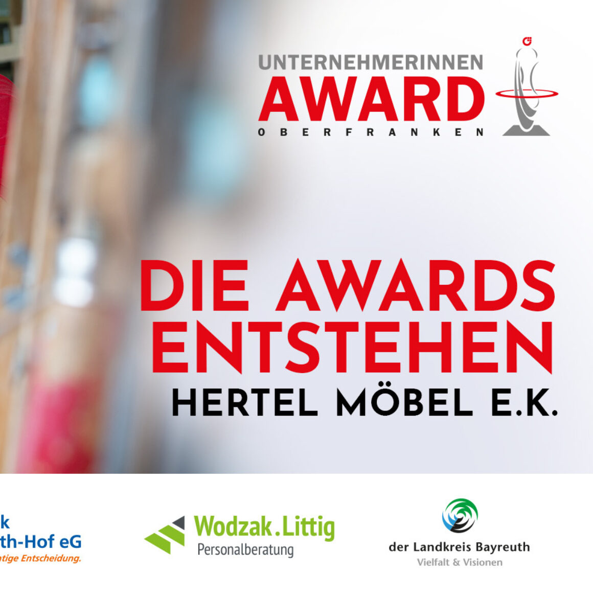 Unternehmerinnen Award 2025 - Die Awards entstehen - Hertel Möbel e.K. aus Gesees