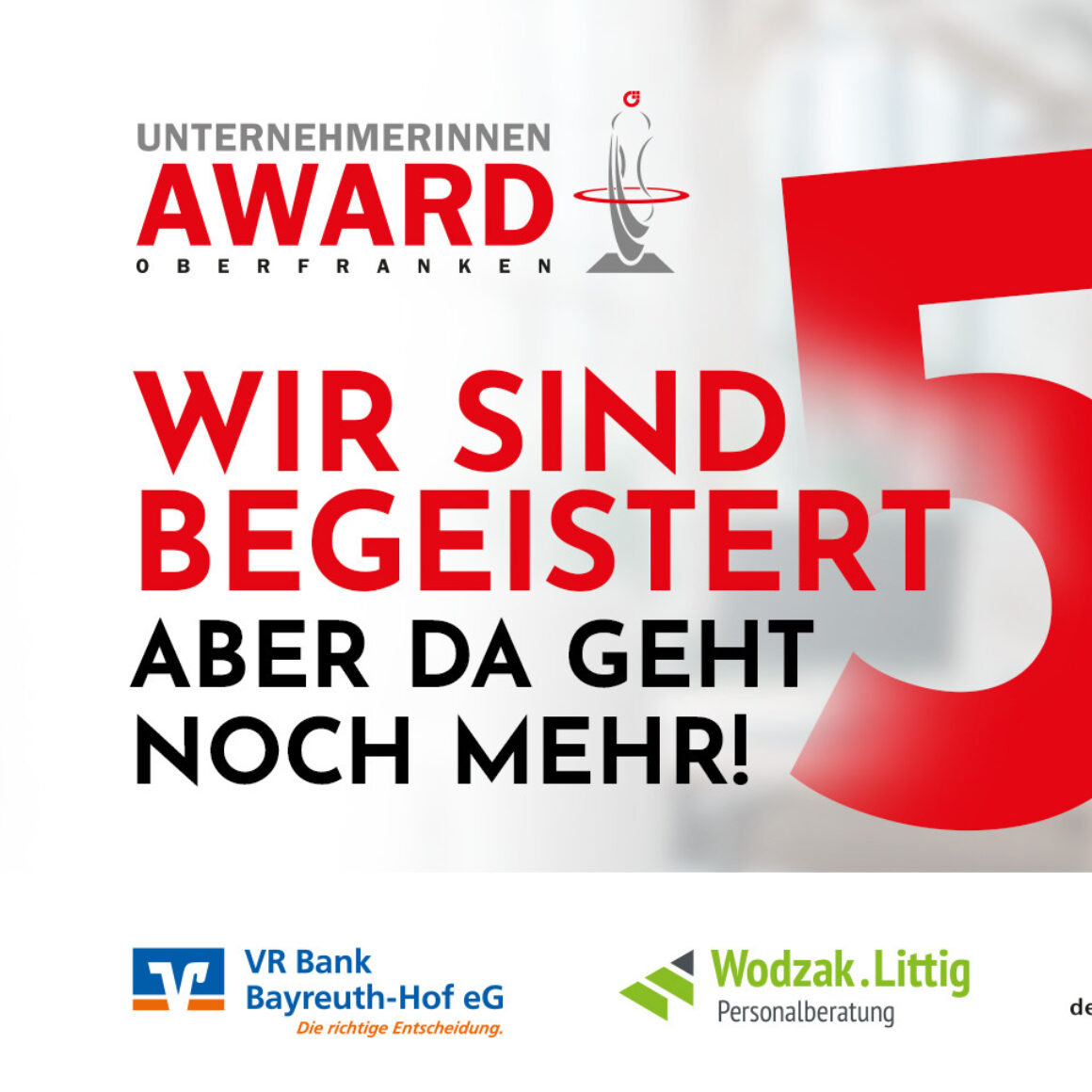 Unternehmerinnen Award 2025 - Endspurt der Bewerbungsphase