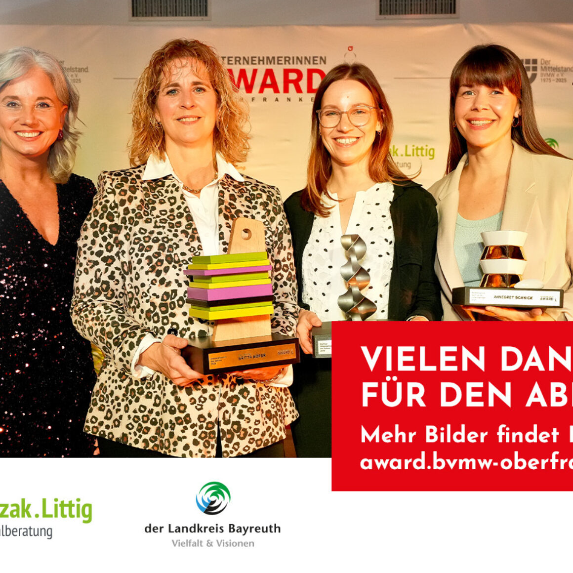 Unternehmerinnen Award 2025 - Vielen Dank für den großartigen Abend