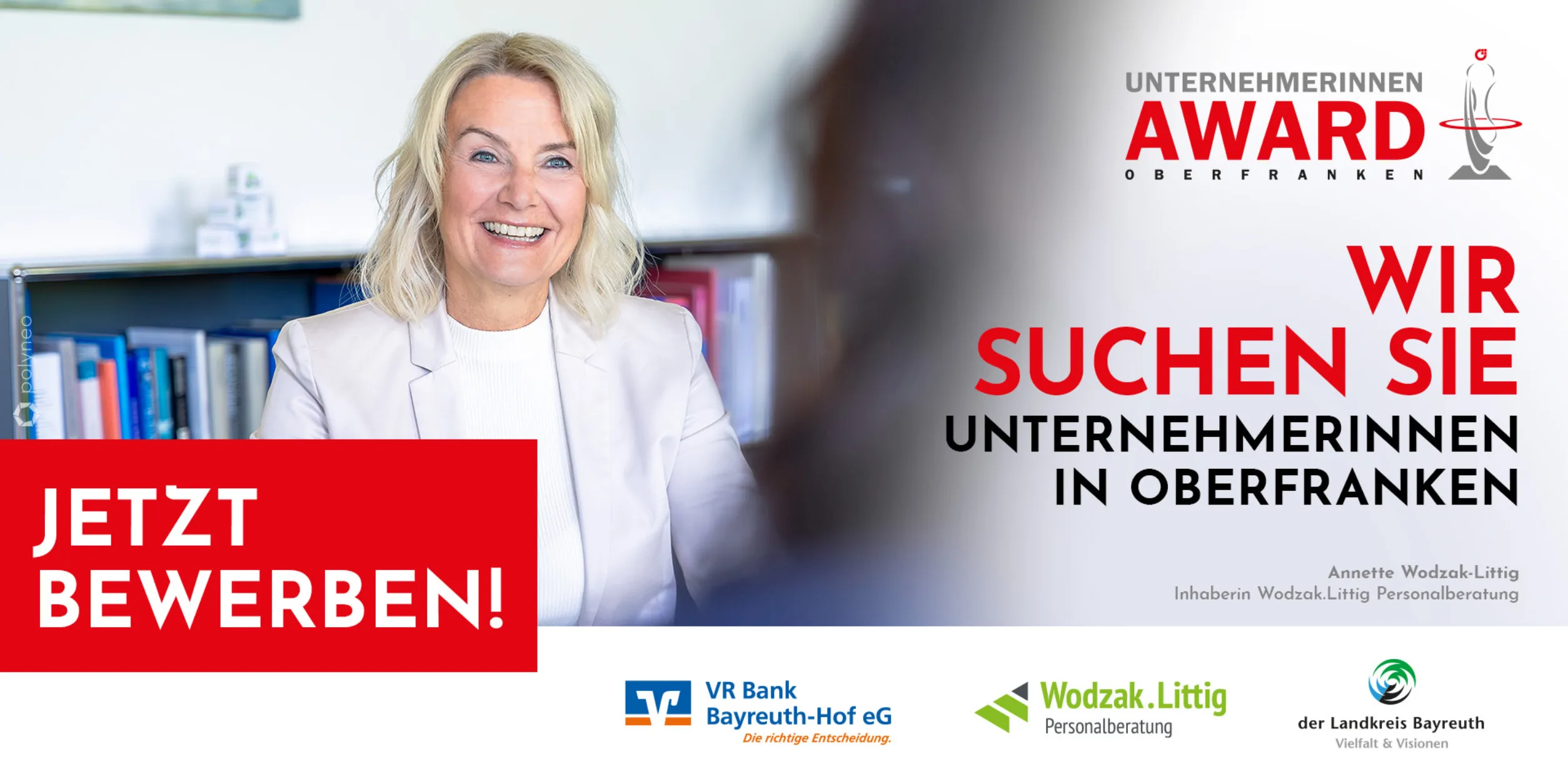 Unternehmerinnen Award 2025 - Wir suchen Sie - mit Annette Wodzak-Littig von der Wodzak.Littig Personalberatung