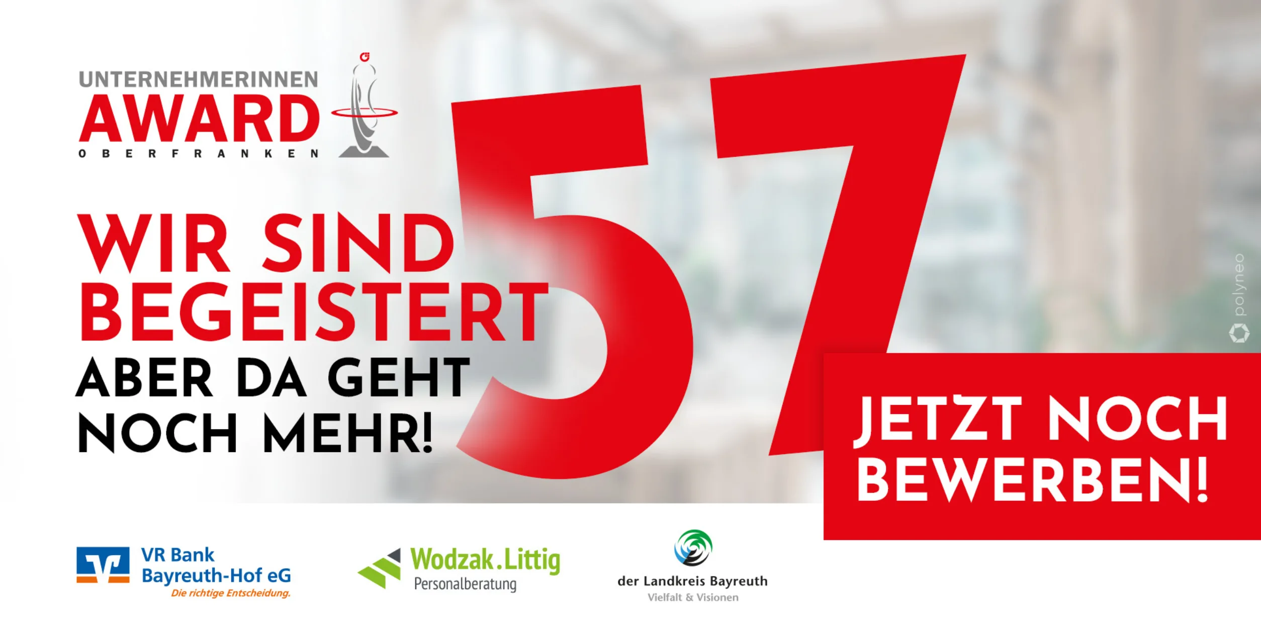 Unternehmerinnen Award 2025 - Endspurt der Bewerbungsphase