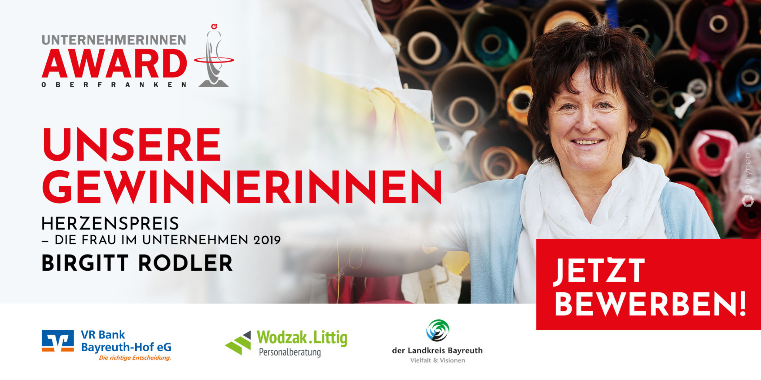 Unternehmerinnen Award 2025 - Unsere Gewinnerinnen - Birgitt Rodler, AFW Creativ-Stickerei