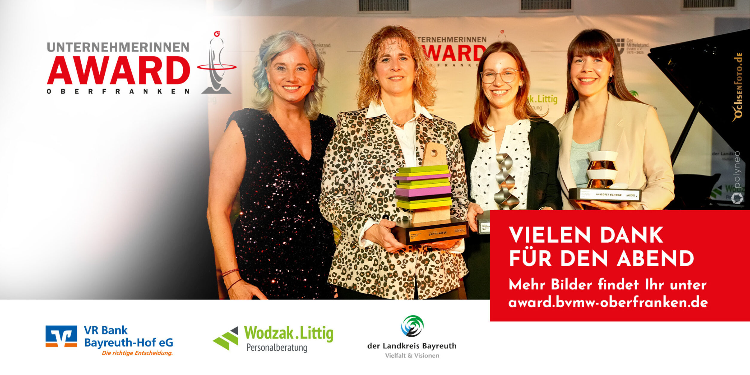 Unternehmerinnen Award 2025 - Vielen Dank für den großartigen Abend