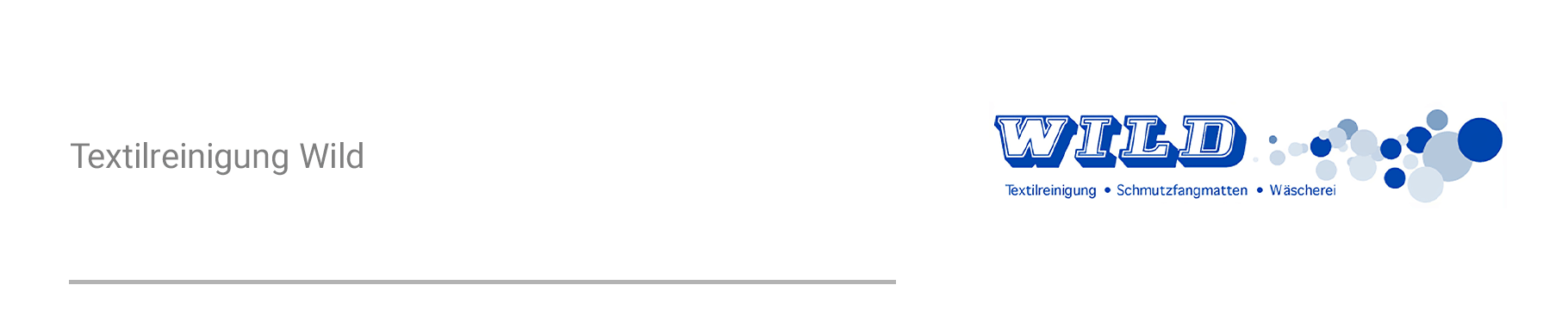 Textilreinigung Wild